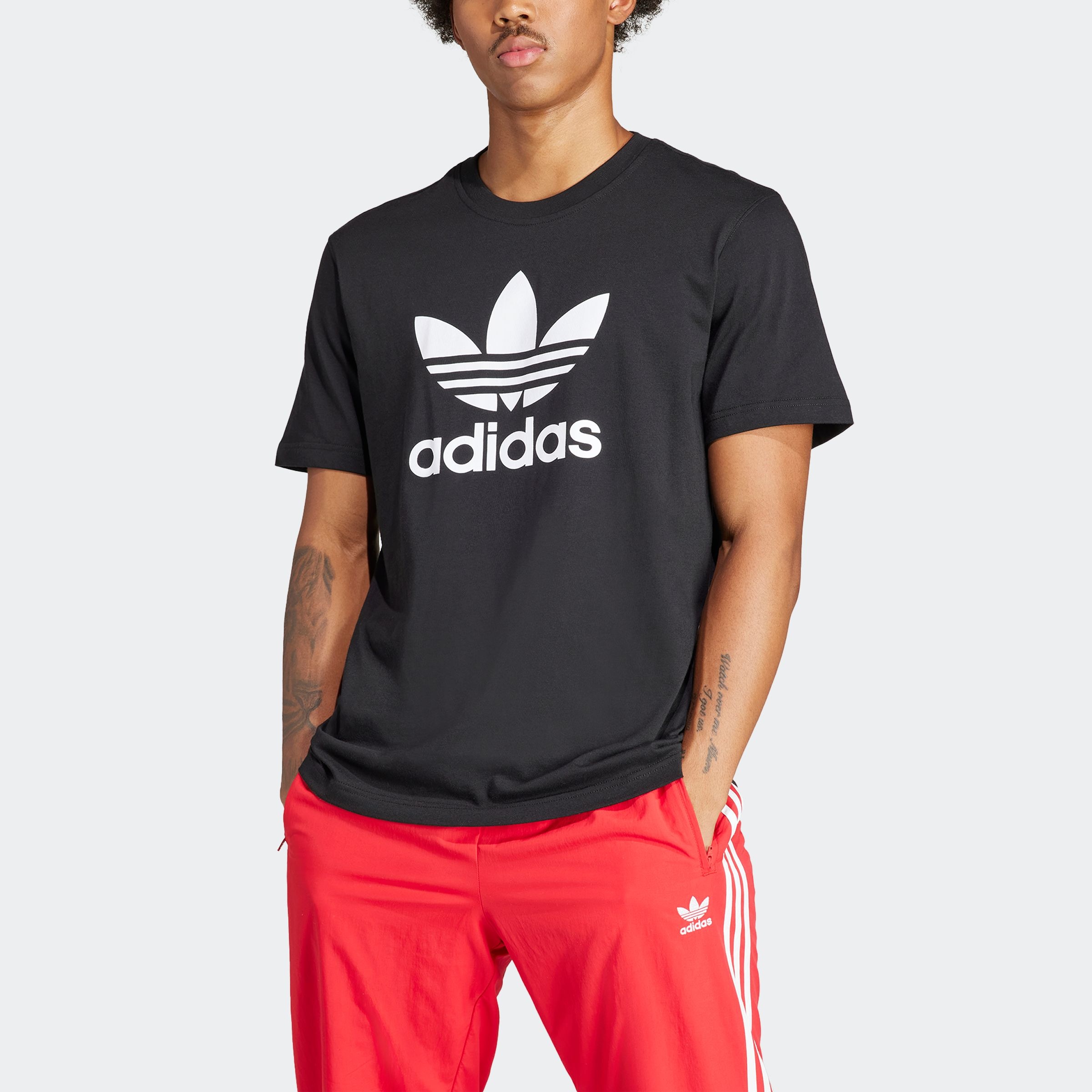 adidas Originals T-Shirt »TREFOIL T-SHIRT«, Basic Shirt mit großem Trefoil Logoprint