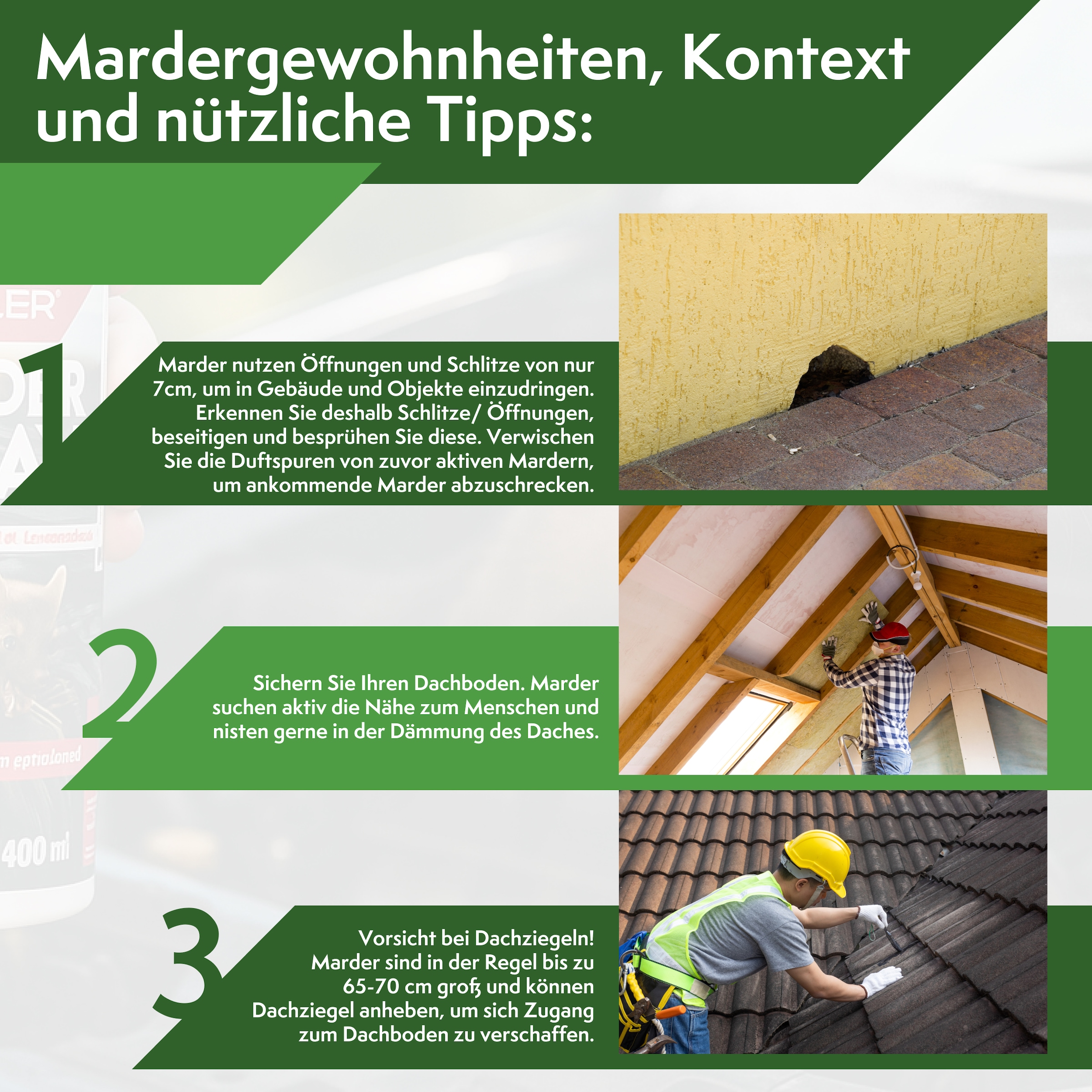 Pattler Marderspray »Hochwirksam mit Sofortwirkung« 400 ml