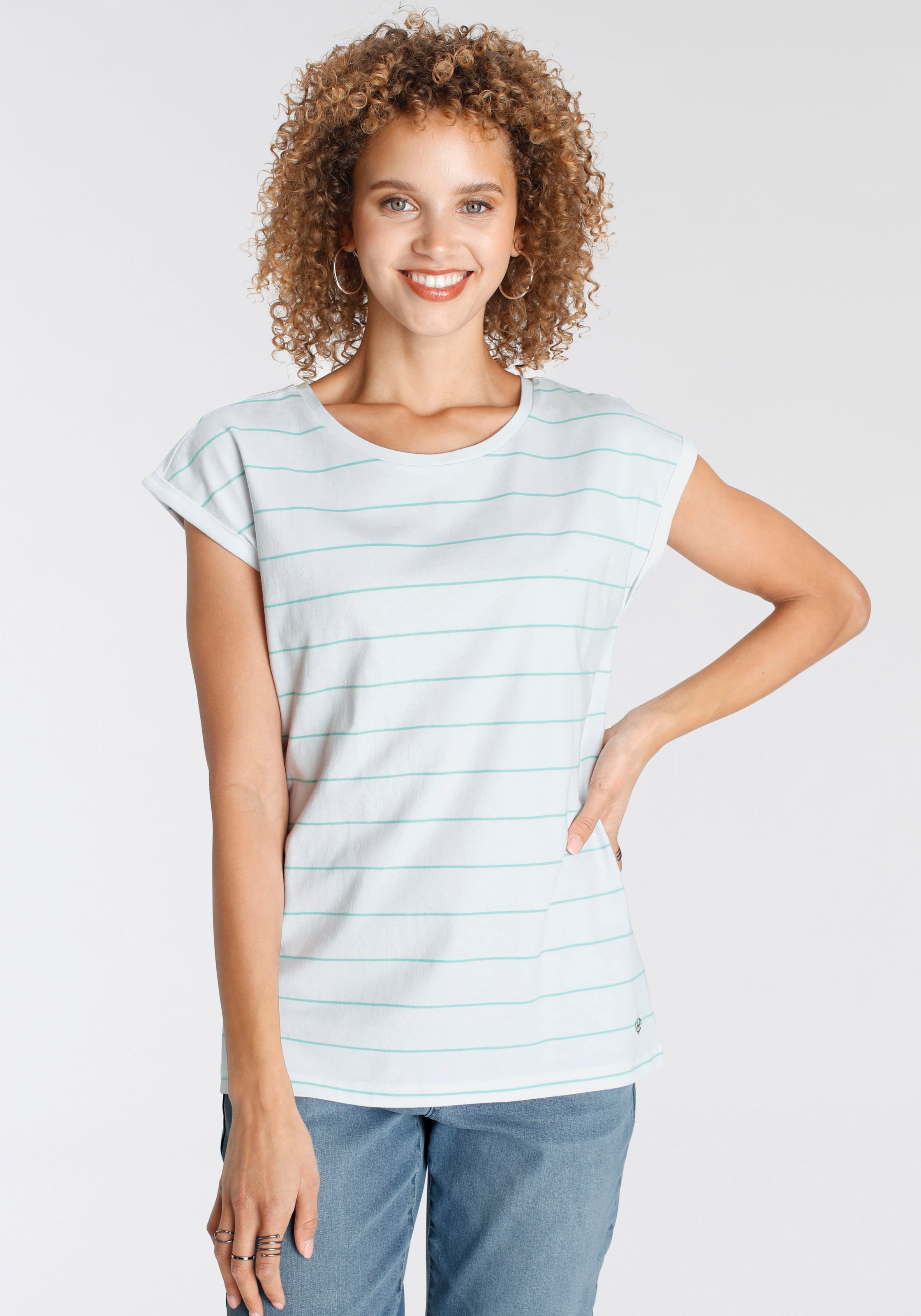 Tamaris T-Shirt mit lockerer Passform