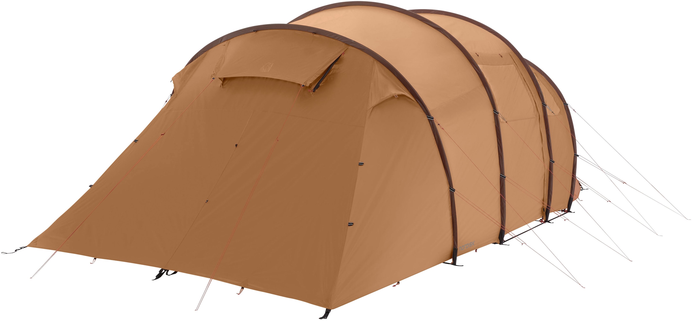 Nordisk Gruppenzelt »Reisa 6 PU Tent Cashew/Brown«, 6 St. Personen, (Packung, 1 tlg.)