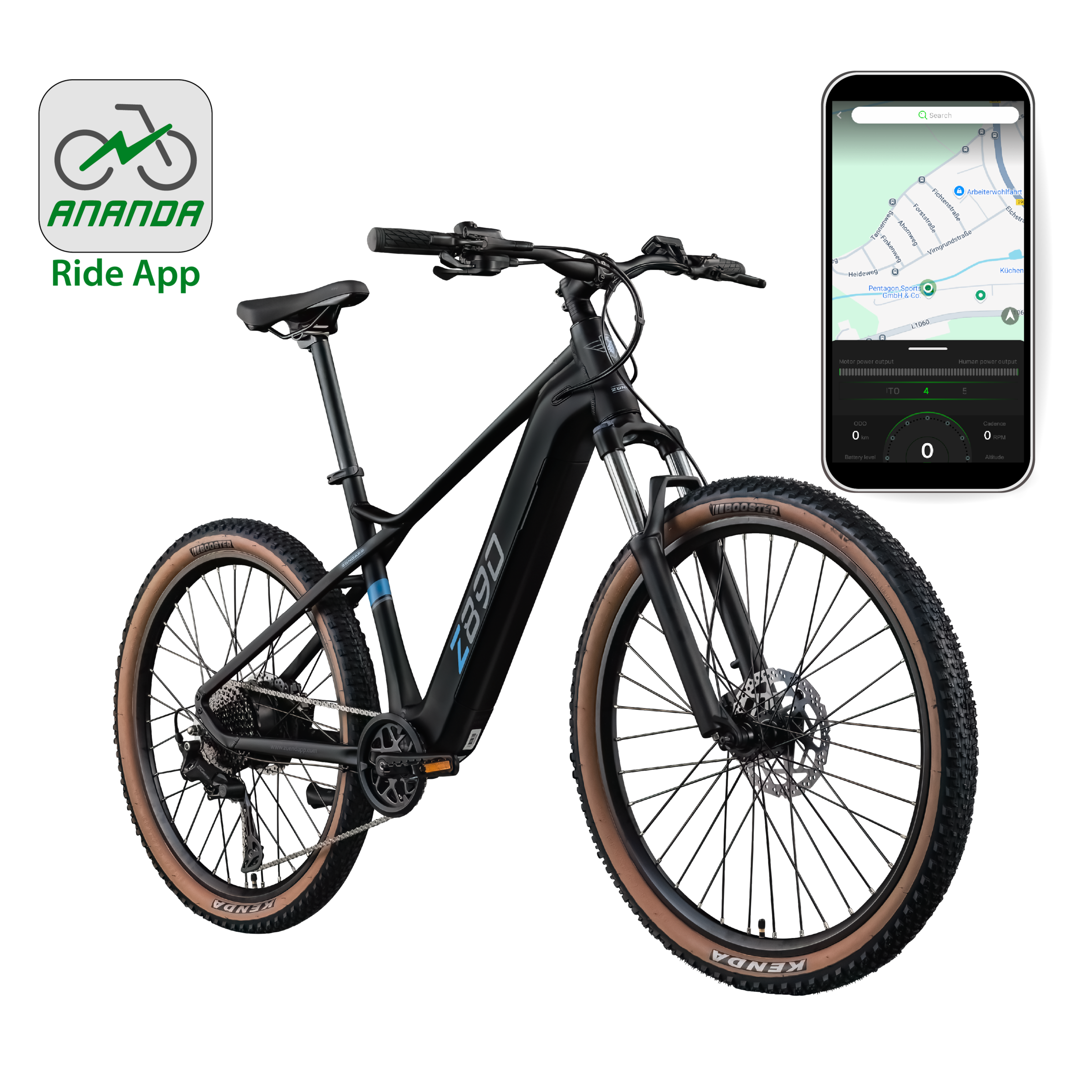 Zündapp »Z890« 10 Gang Shimano Cues Schaltwerk Kettenschaltung Heckmotor 250 W
