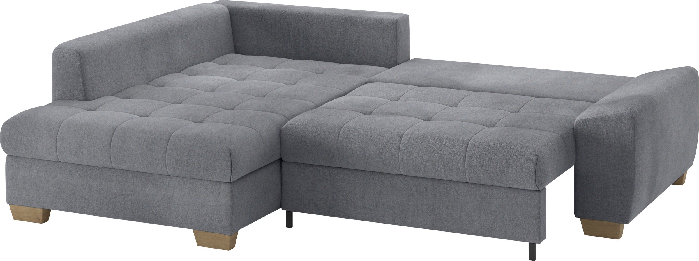 Mr. Couch Ecksofa »Nikita II, L-Form, bis 140kg pro Sitzplatz belastbar«, mit Kaltschaumpolsterung, wahlweise mit Bett und Bettkasten