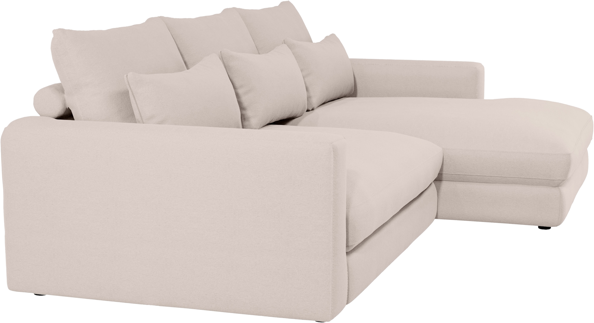 Home affaire Ecksofa »Darwin, viele Kissen, extra tiefe Sitzfläche, 271/89/171 (B(H/T)«, gemütlich und weich, L-Form, mit extra softem Sitzkomfort, Cord
