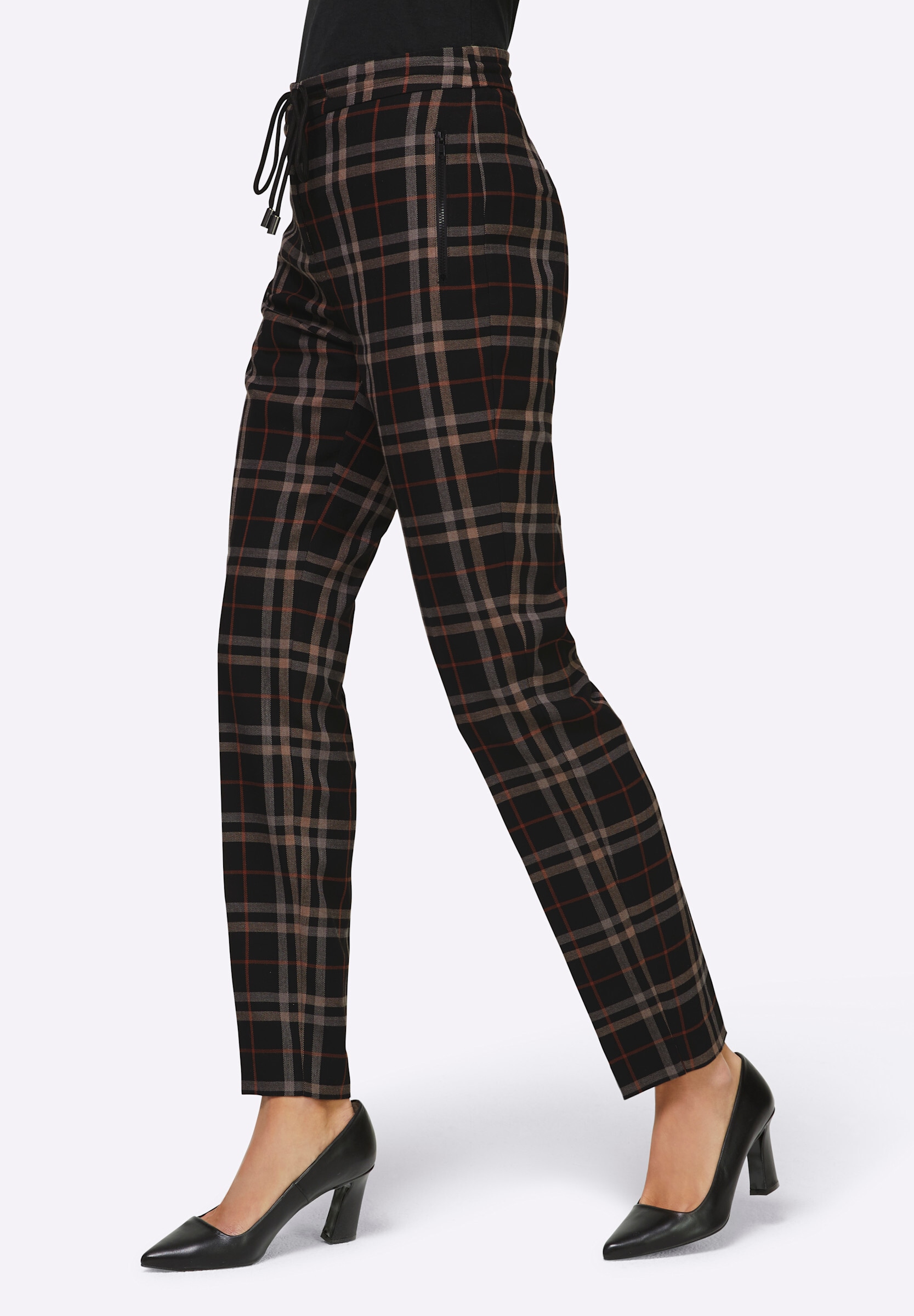 heine Jogger Pants »Hose Karohose mit Rundum-Dehnbund«