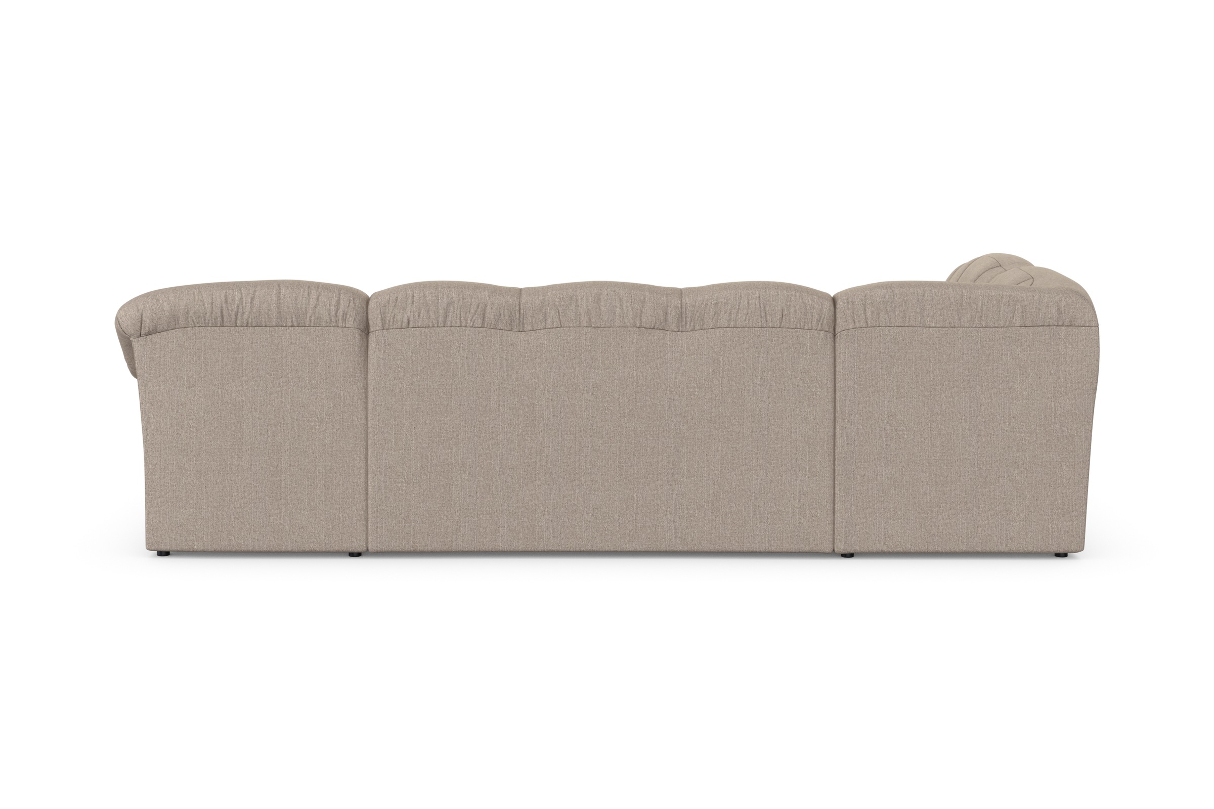 DOMO collection Wohnlandschaft »Pegnitz, zeitlos und modern, mit attraktiver Rückensteppung, U-Form«, wahlweise mit Bettfunktion
