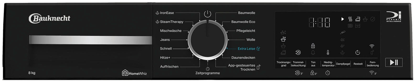BAUKNECHT Wärmepumpentrockner »BT 87A WB«, Adaptive Dry – optimiert Programme mit KI-Algorithmen