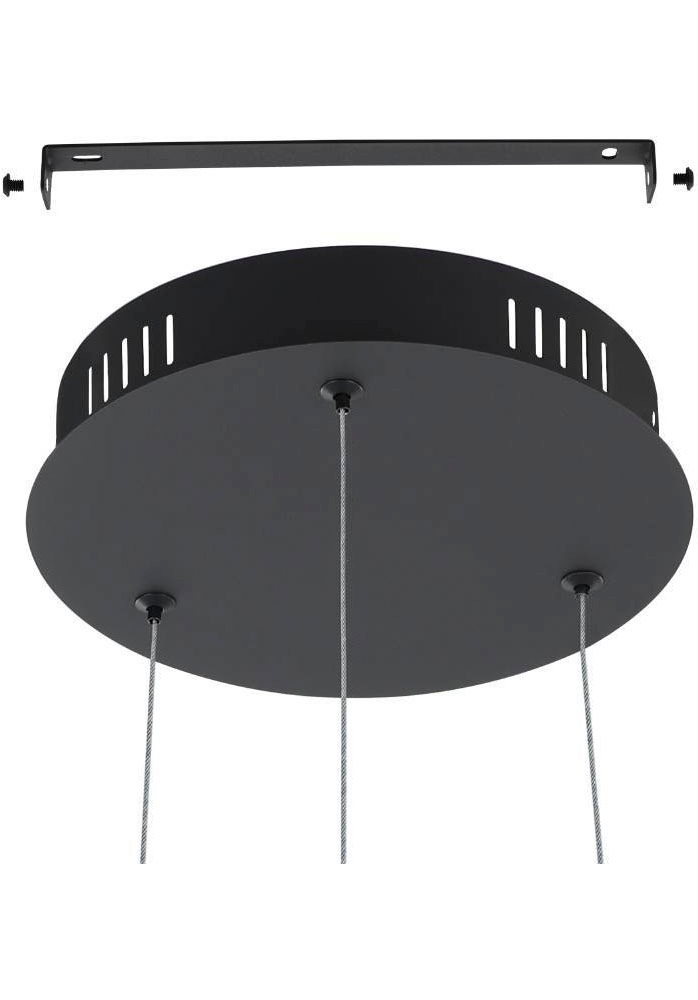 EGLO Hängeleuchte »CORREDERA«, 1 flammig, Leuchtmittel LED-Modul | LED wechselbar, Hängelampe, Stahl und Kunststoff, Esstischlampe in Schwarz, Weiß