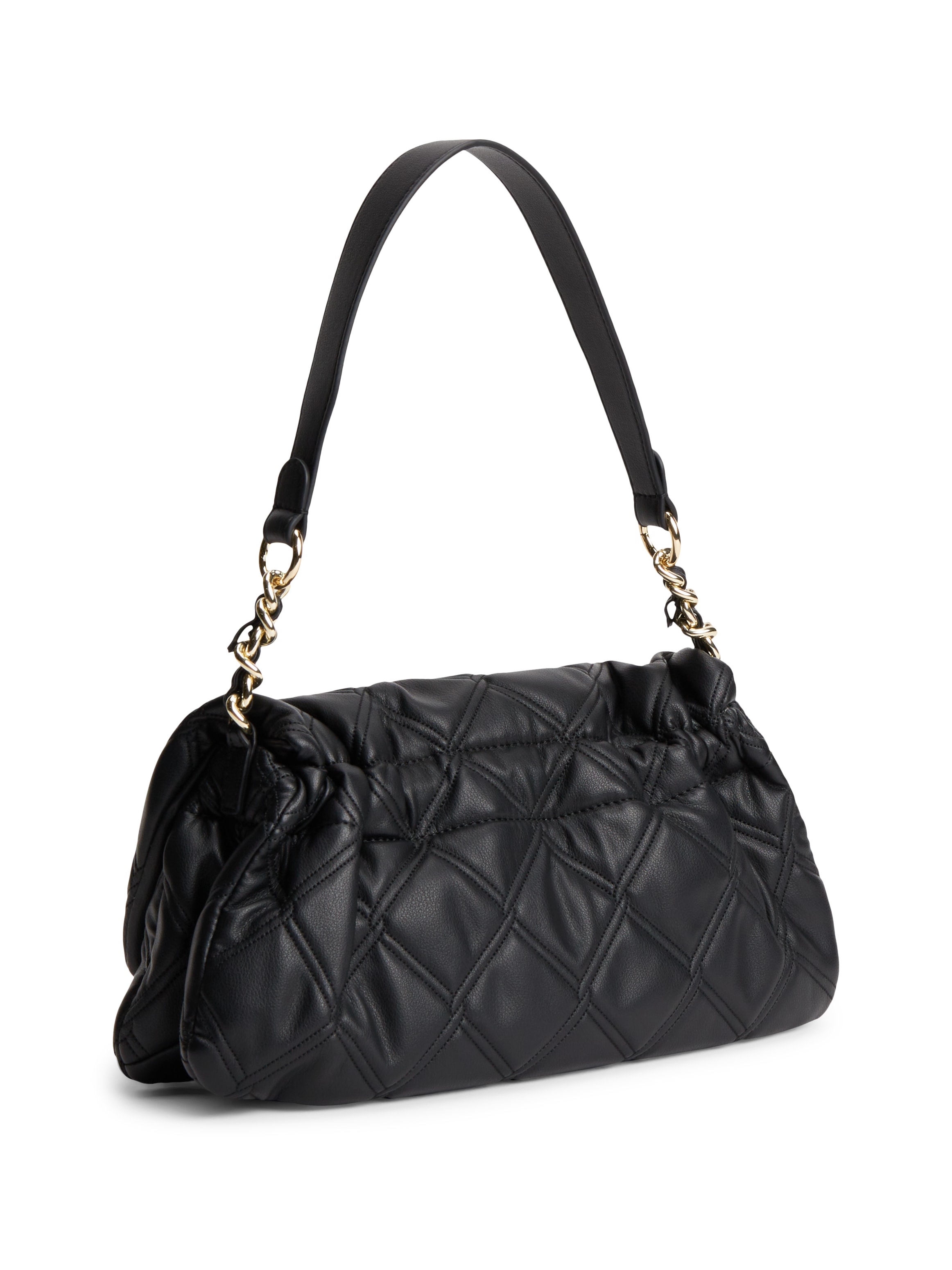 Tommy Hilfiger Schultertasche »TH FEMININE SHOULDER BAG« Damen Umhängetasche, Tragetasche, mit goldfarbener Zierkette