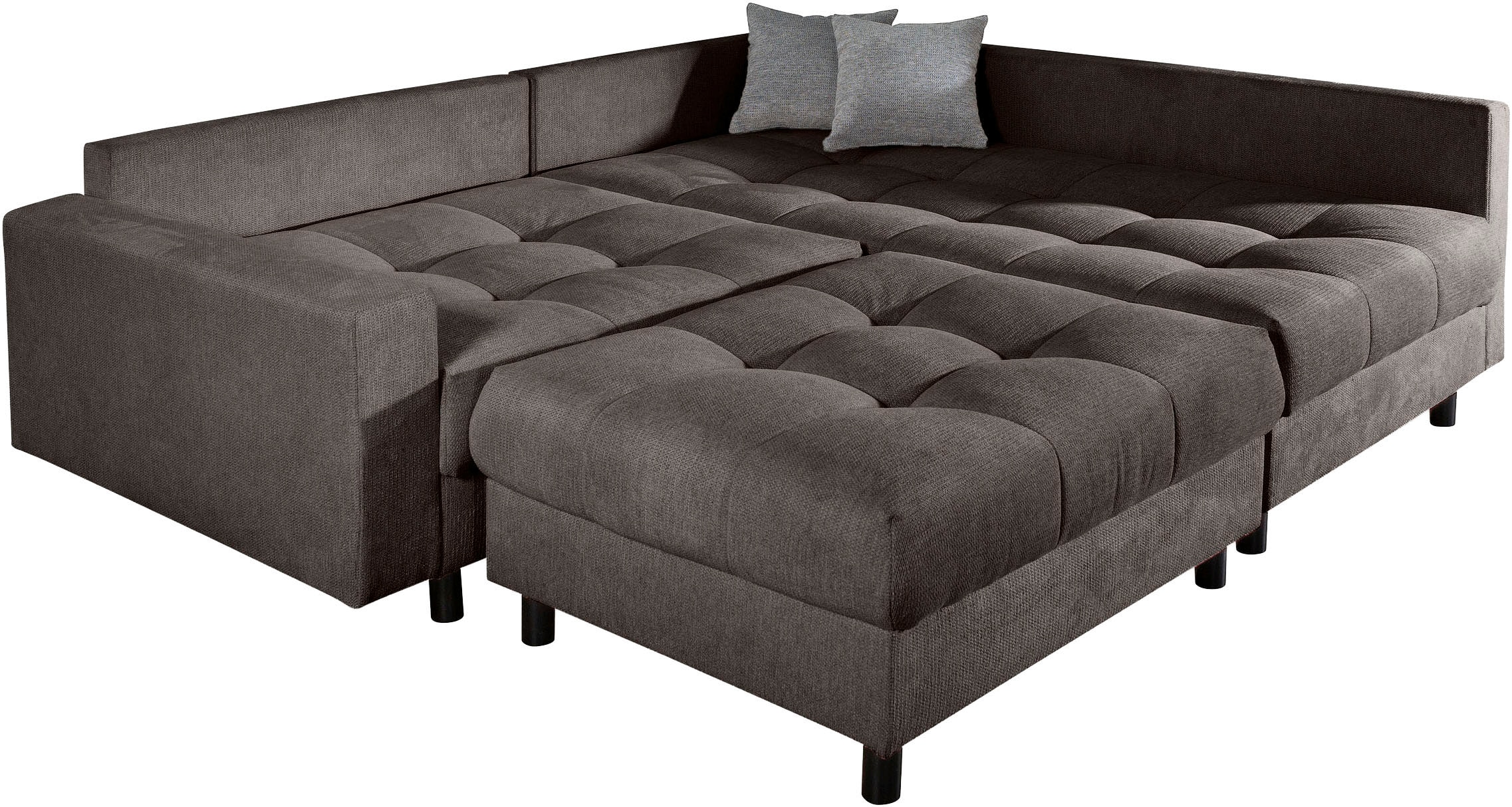 Home affaire Ecksofa »Toni L-Form«, Ottomane beidseitig montierbar, Federkern-Polsterung