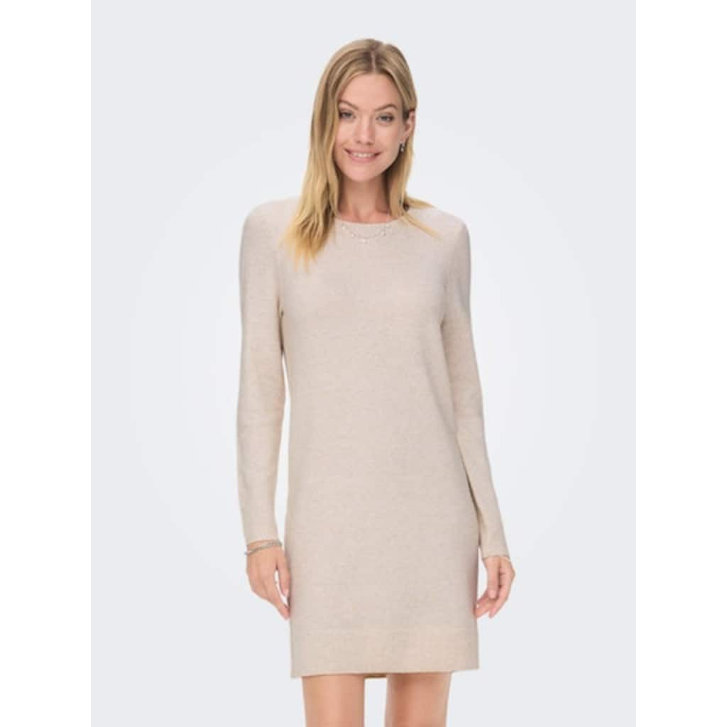 ONLY Strickkleid »ONLRICA LIFE L/S O-NECK DRESS KNT NOOS«