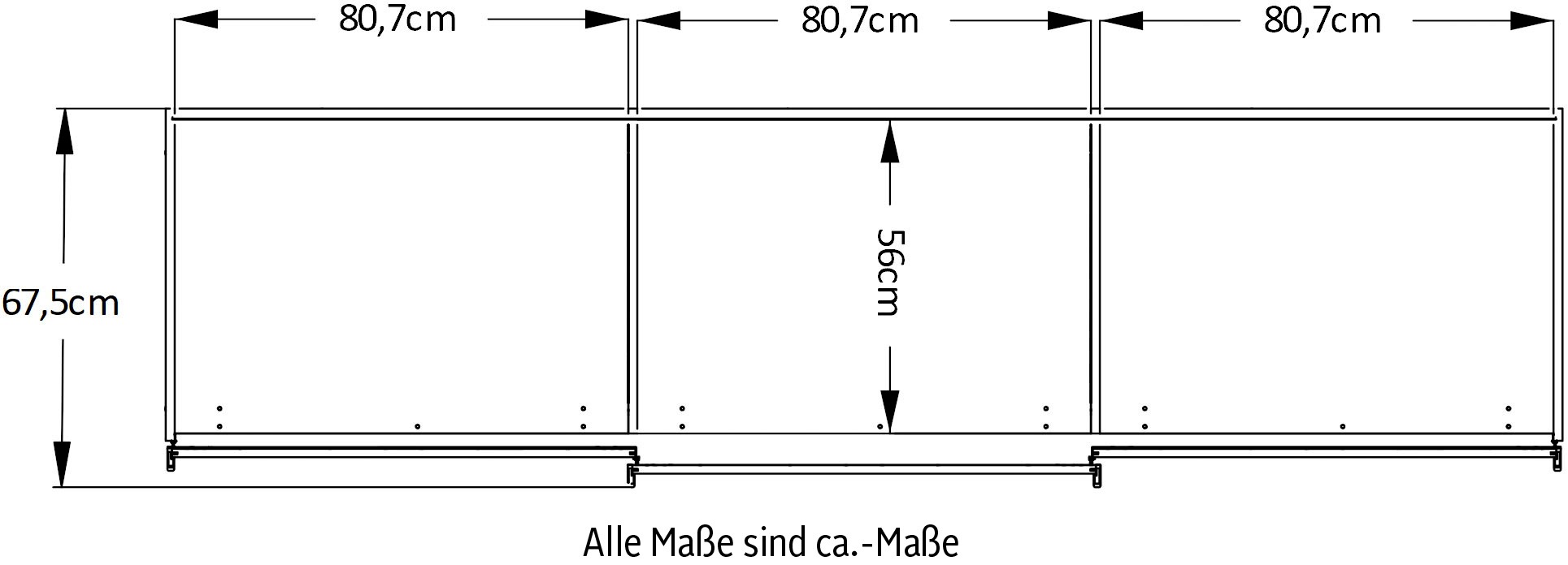 STAUD Schwebetürenschrank »Includo, Made in Germany« Mit vier verschiedenen Ausstattungsvarianten