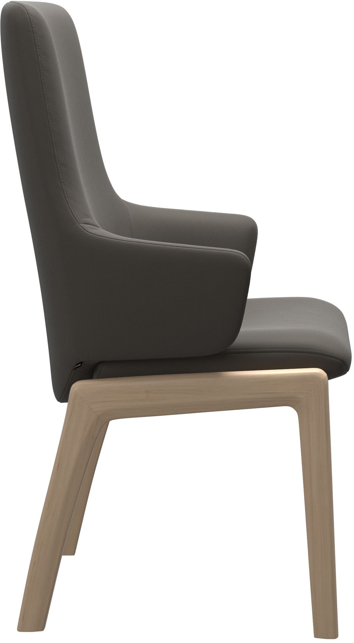 Stressless® Polsterstuhl »Laurel«, Leder PALOMA, High Back mit Armlehne, Größe L, mit abgerundeten Beinen in Eiche