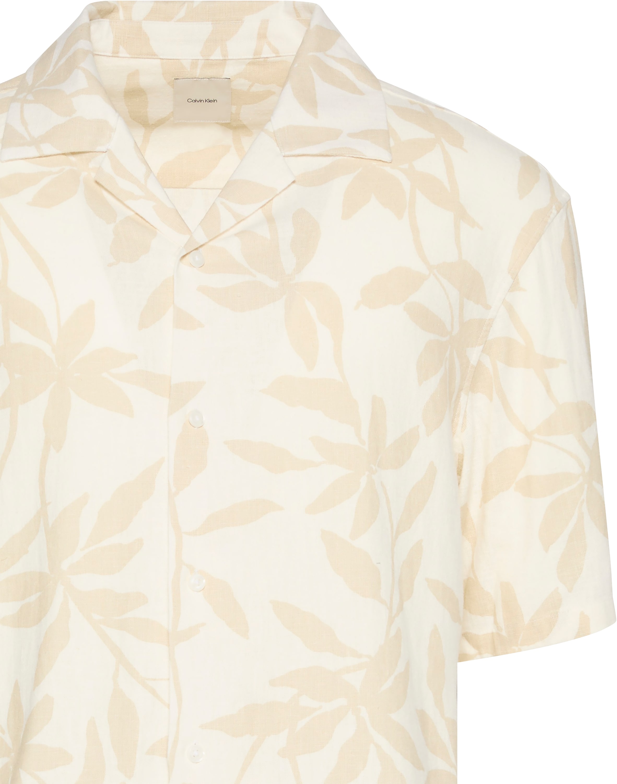 Calvin Klein Kurzarmhemd »SS CMP CLLR AP LNN R«, Mit Rundhalsausschnitt
