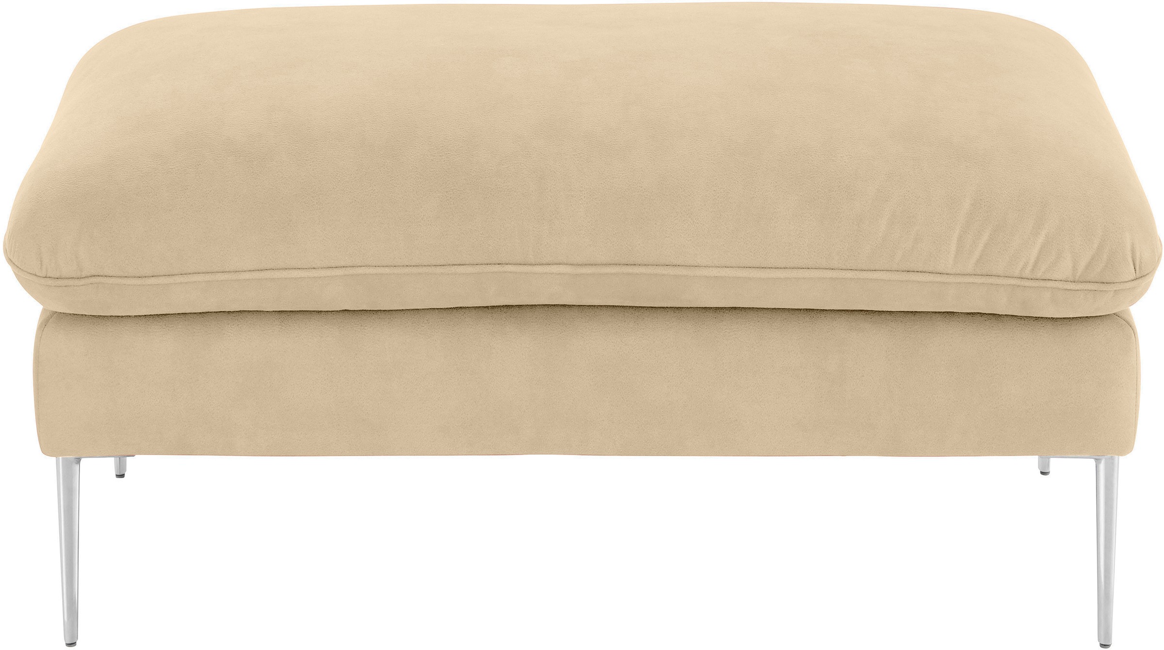 W.SCHILLIG Hocker »enjoy&MORE«, Füße Chrom glänzend, Breite 106 cm
