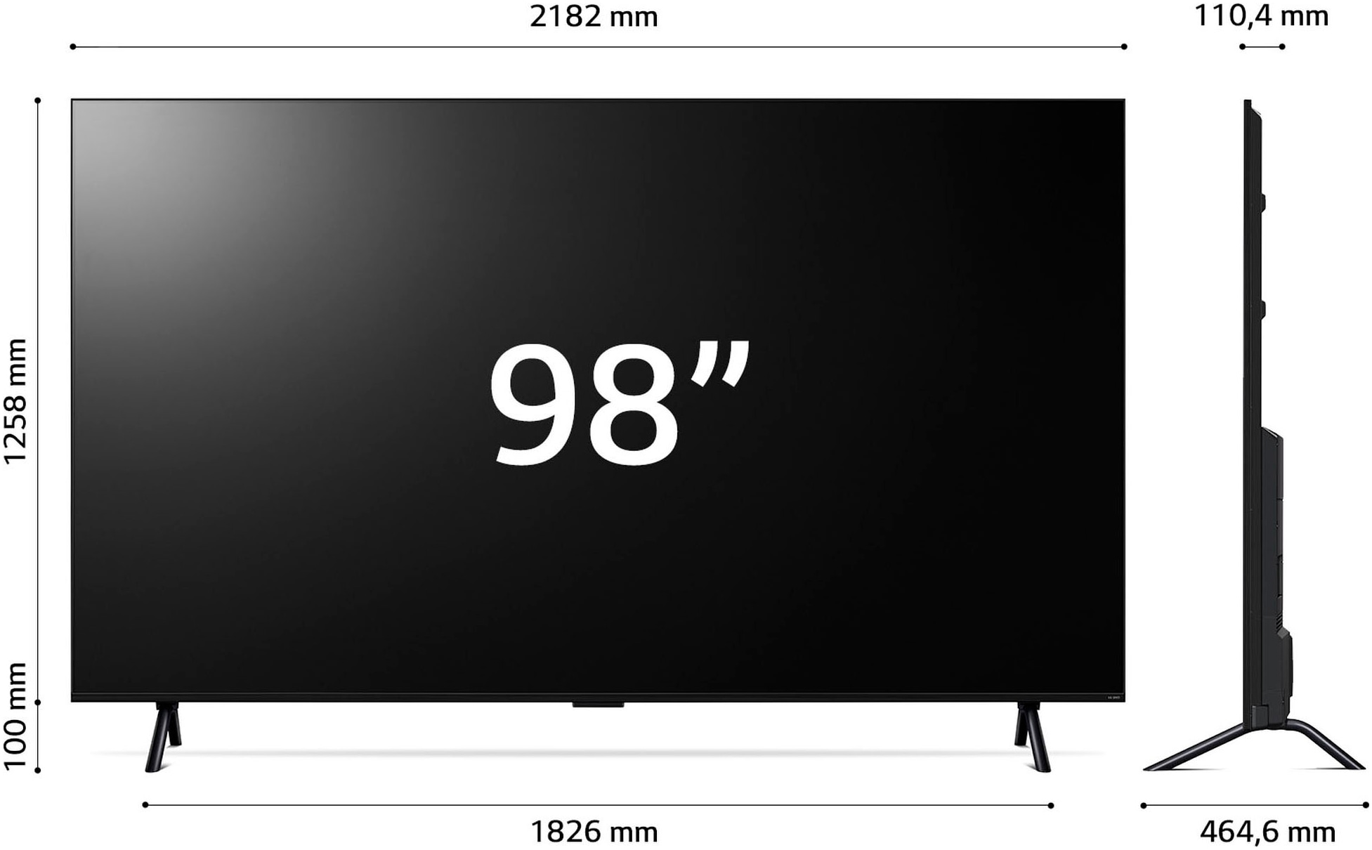 LG DLED-Fernseher »98UT91006LA«, 4K Ultra HD, Smart-TV
