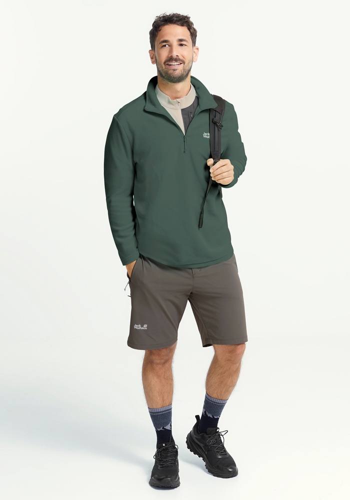 Jack Wolfskin Fleecepullover »TAUNUS 100 HZ M«, mit Reißverschluss, wasserabweisend, windabweisend, atmungsaktiv
