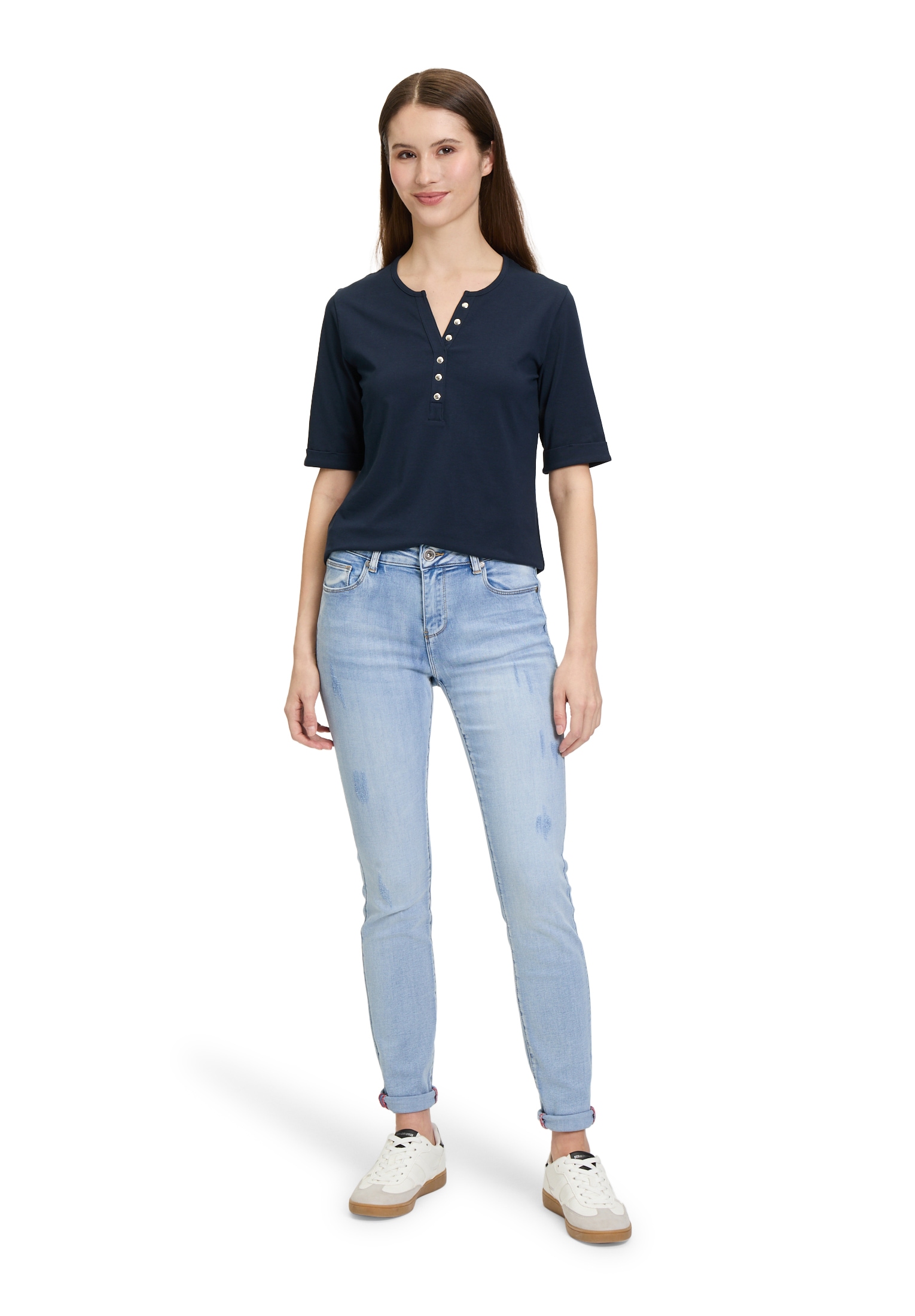 Betty Barclay T-Shirt »Basic Shirt mit Knöpfen«
