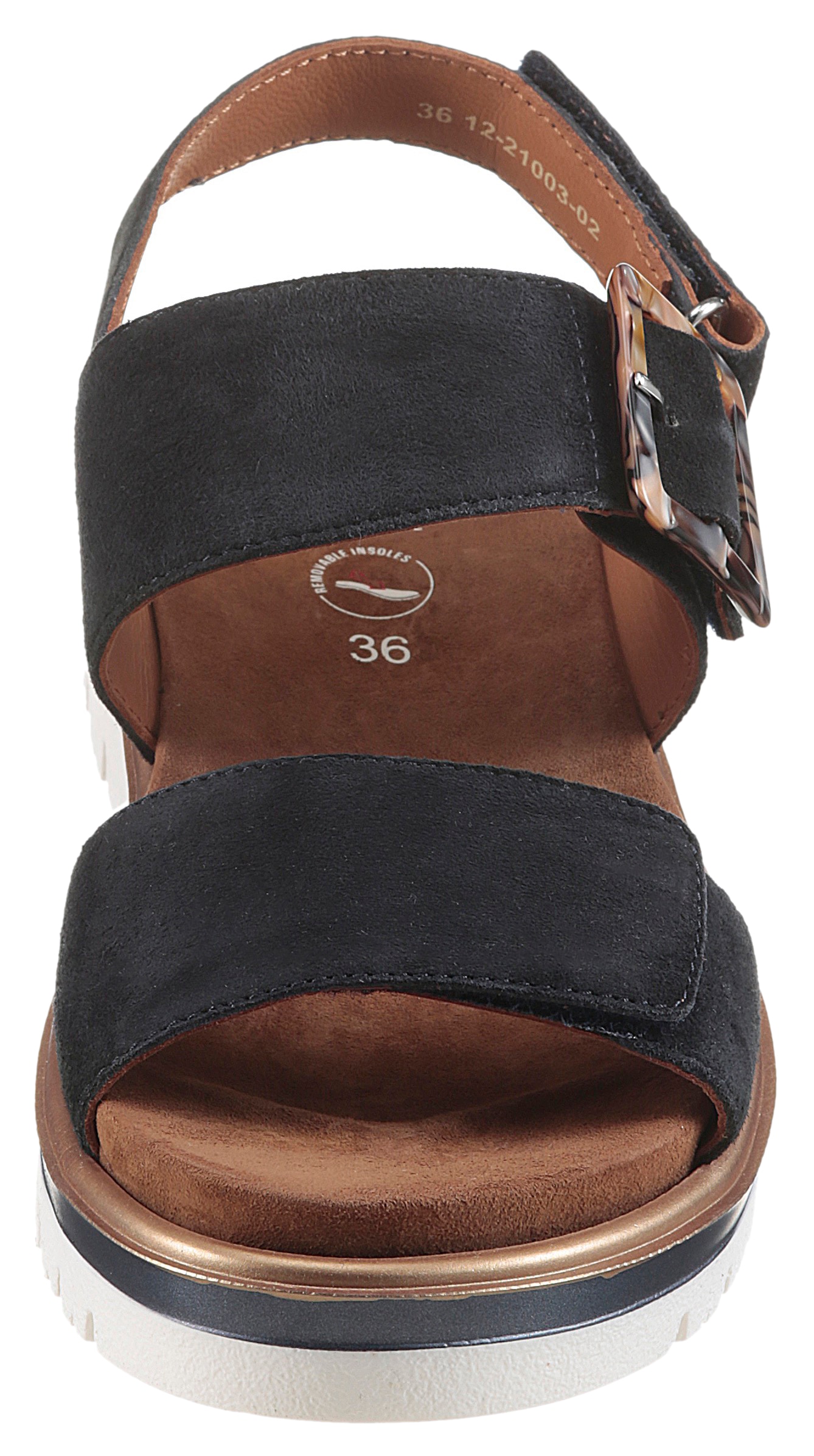 Ara Plateausandaletten »MALAGA«, Plateausandale, Klettschuh in Bequemweite G (= weit)