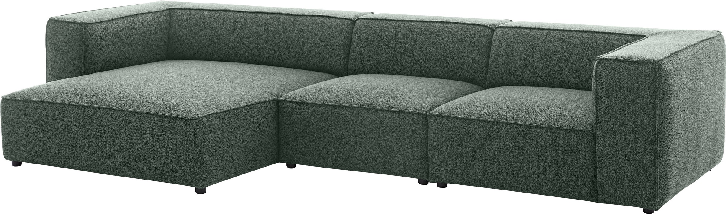 W.SCHILLIG Ecksofa »around-the-block«, mit eleganter Biese, mit Federkern, Breite 341 cm