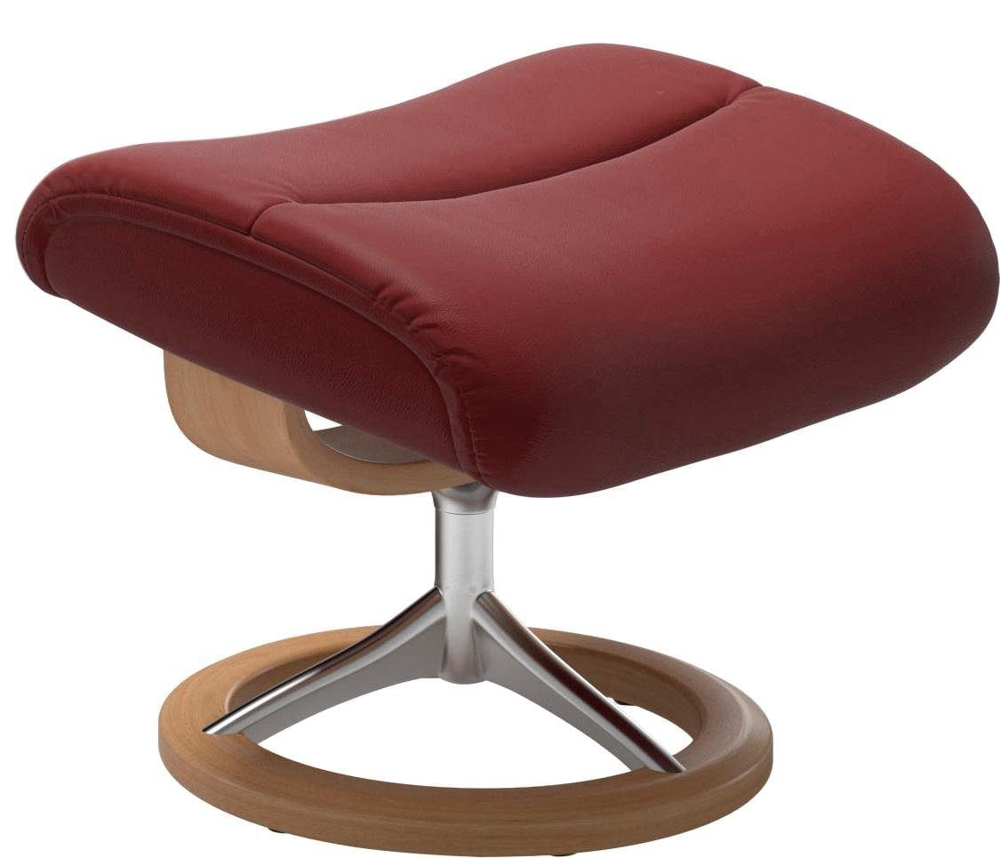 Stressless® Relaxsessel »View« Set, Relaxsessel mit Hocker,  mit Signature Base, Größe M,Gestell Eiche