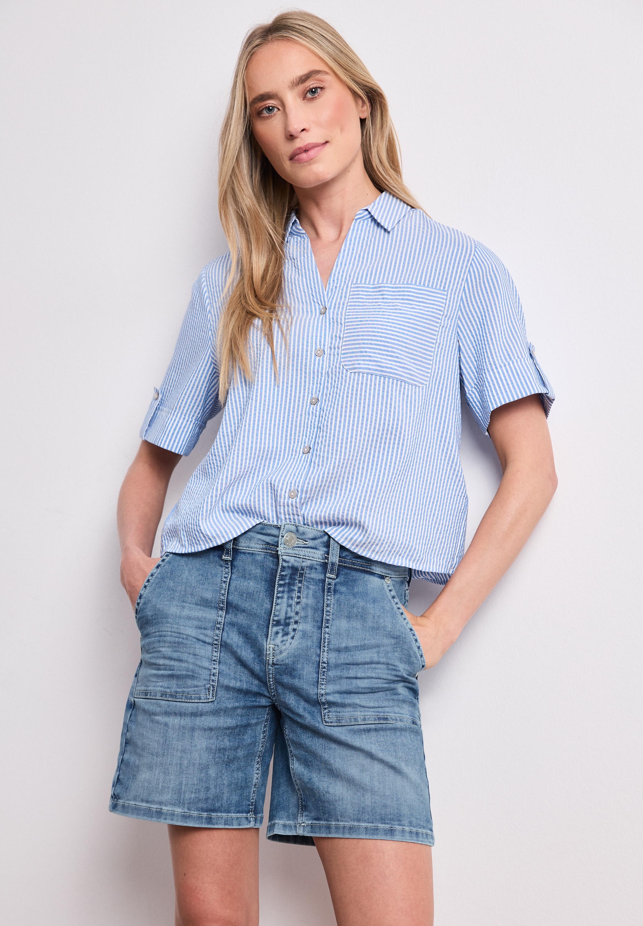 STREET ONE Shorts  Sommer-Jeans-Shorts mit Stretch