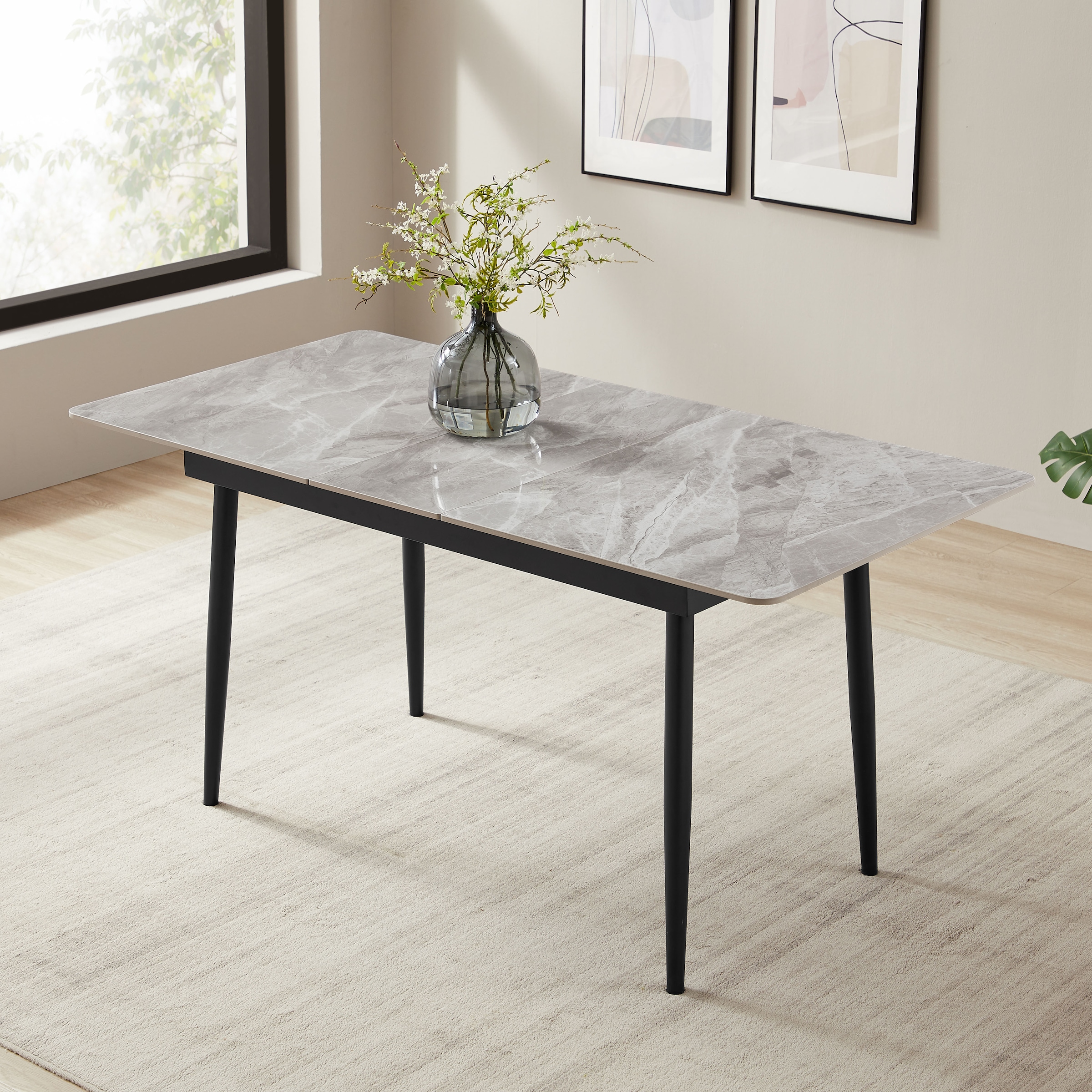 OTTO home Esstisch »Ryla« robuste Sintersteinplatte, pflegeleichte Oberfläche, stabiles Gestell