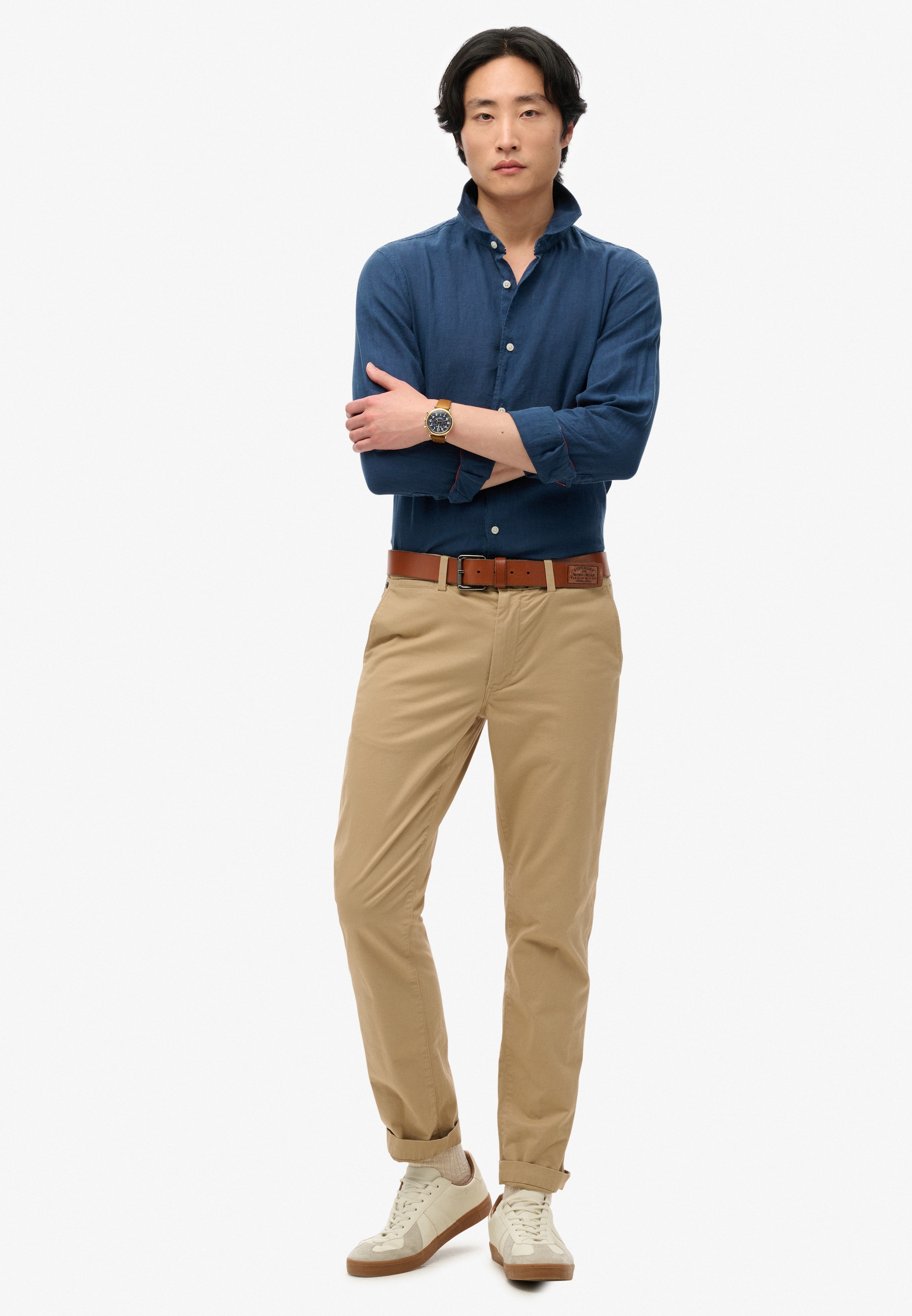 Superdry Langarmhemd »VACATION L/S LINEN SHIRT«