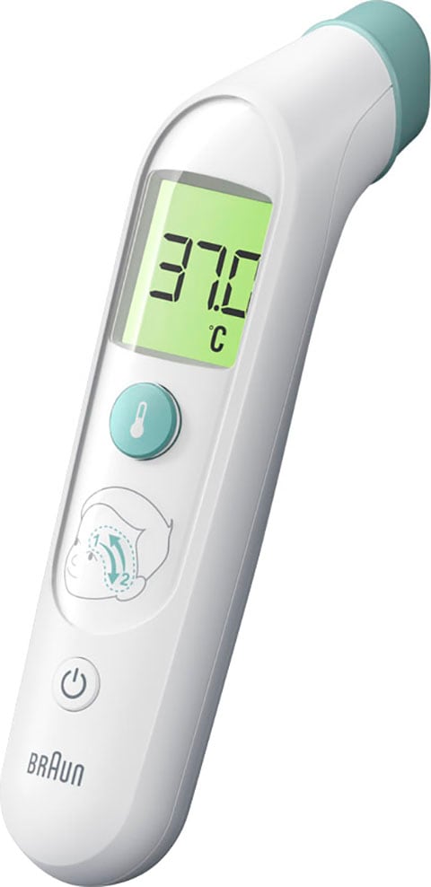Braun Fieberthermometer »TempleSwipe™ 3 BST200«, für Altersgruppen​: Garantie - Jahren Geeignet Kinder Erwachsene Säuglinge, und XXL mit Stirnthermometer​ alle