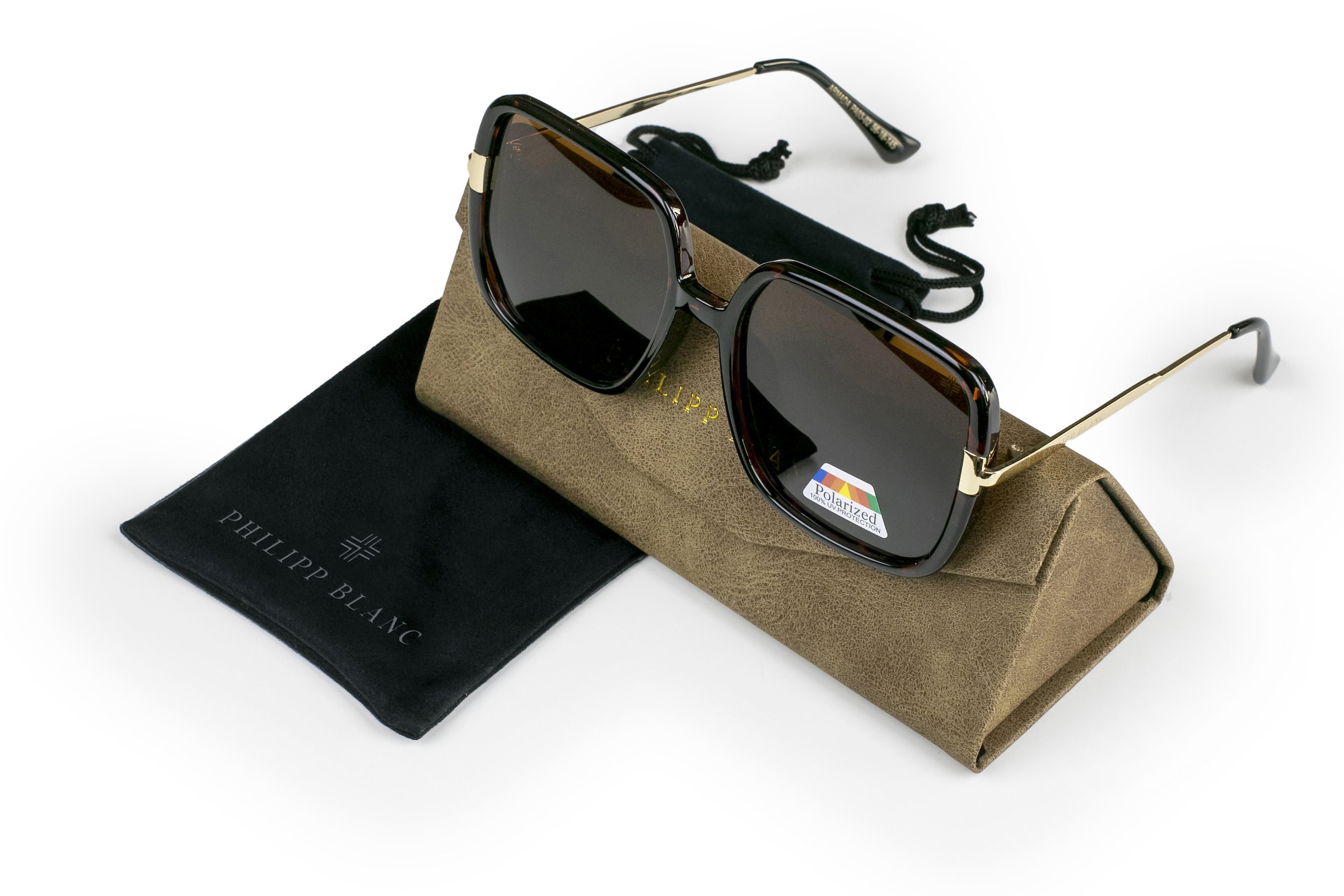 PHILIPP BLANC Sonnenbrille »PA03-02« Glas 0,74 mm, polarisierte Gläser, UV400, CAT3.0