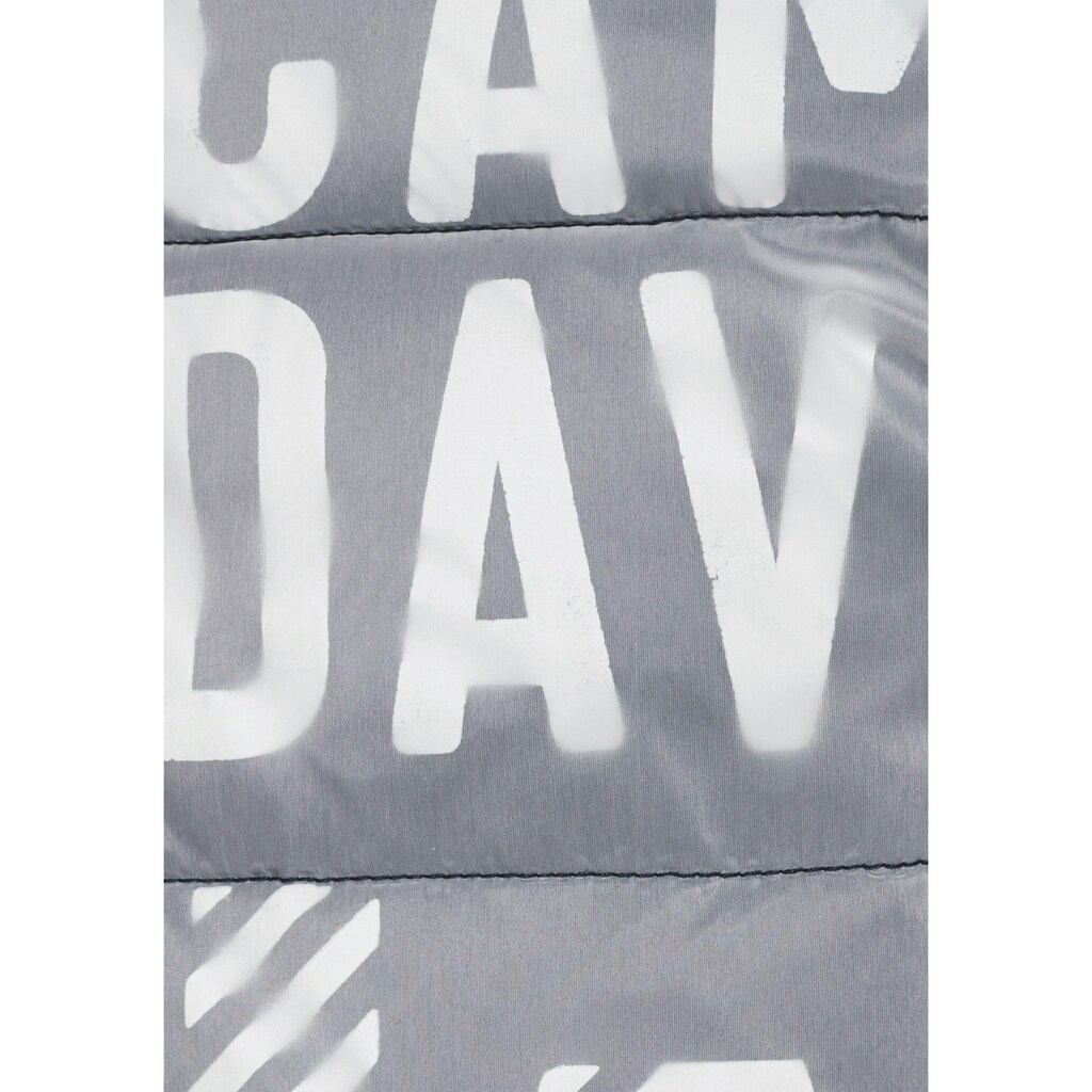 CAMP DAVID Steppjacke, mit Kapuze, mit markantem Logodruck