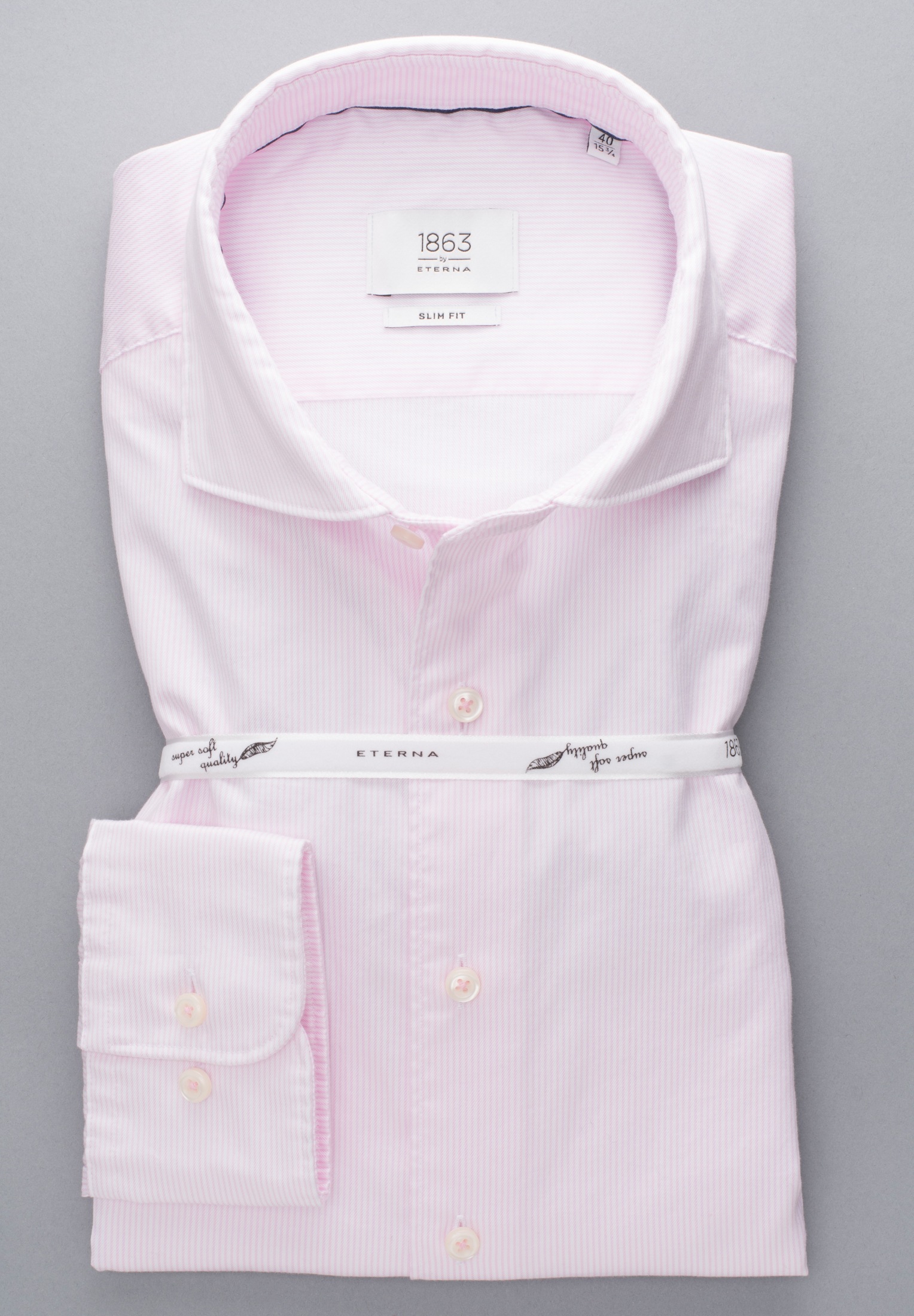 Eterna Langarmhemd »SLIM FIT« EASY IRON (bügelleicht)