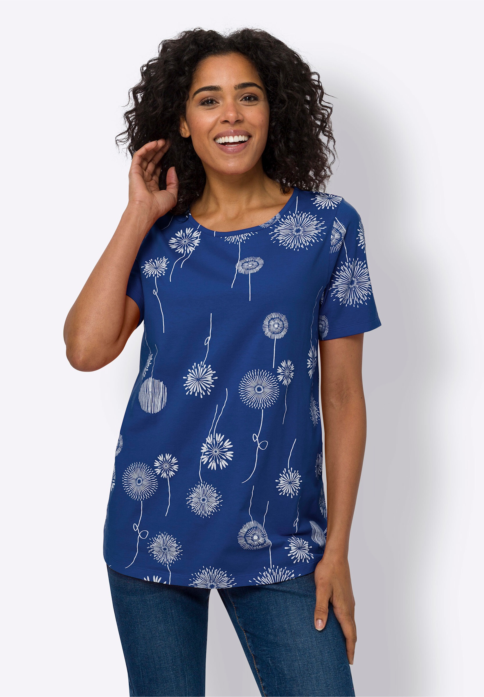 Sieh an! Longshirt »Longshirt Longshirt mit Pusteblumen-Print«