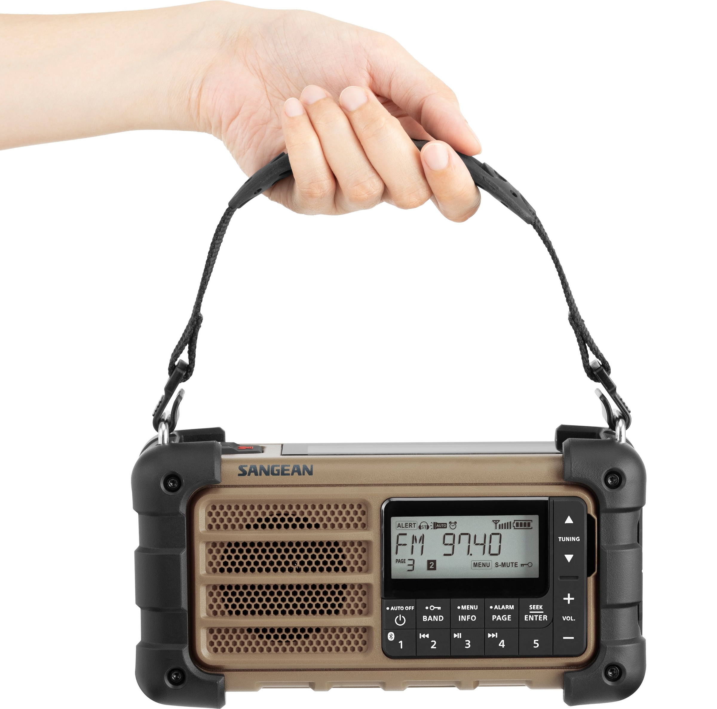 Sangean Notfallradio »MMR-99«, (Bluetooth AM-Tuner-FM-Tuner mit RDS), Multi-Powered Digital Tuning Emergency