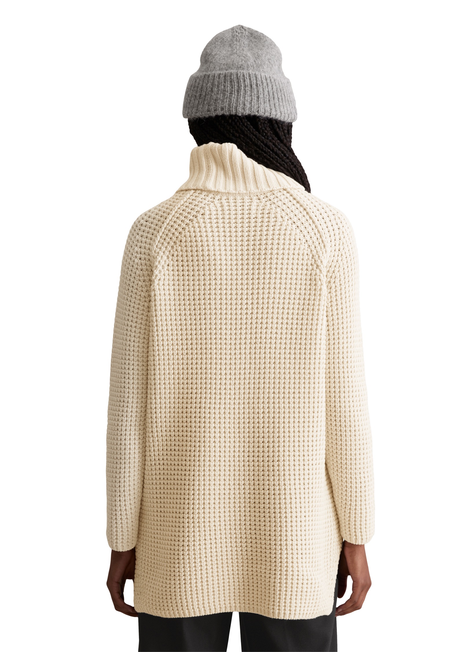 Marc O'Polo DENIM Rollkragenpullover relaxedfit, aus Organic Cotton-Mix, mit lässiger Waffel-Struktur