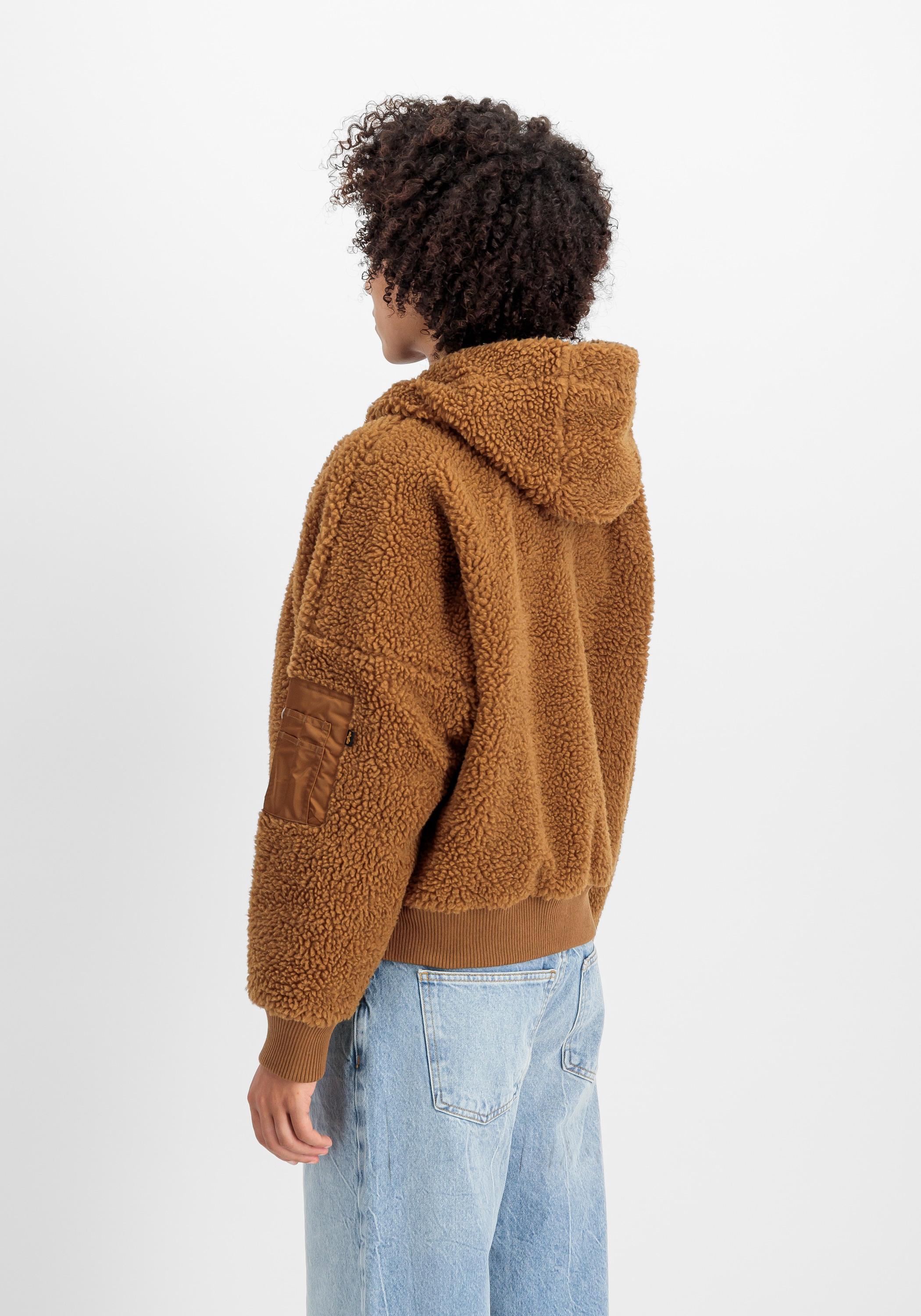 Alpha Industries Bomberjacke »Alpha Industries Women - Bomber Jackets MA-1 OS Hooded Teddy W«