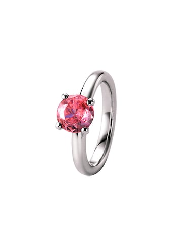 Silberring »Ring mit rosa Zirkonia, Silber 925«