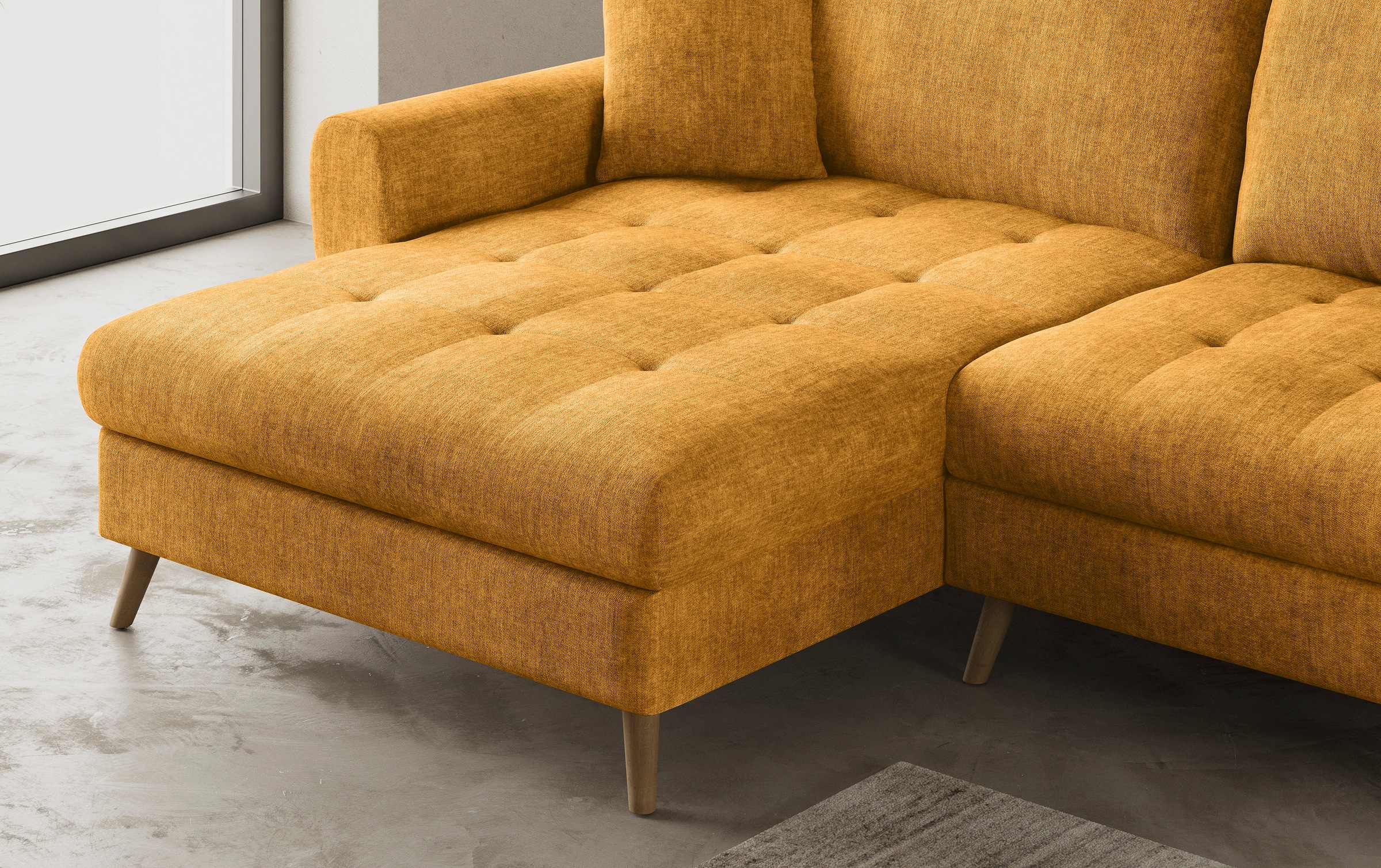 Mr. Couch Ecksofa »Blackburn II, L-Form«, Mit Kaltschaumpolsterung bis 140 kg belastbar