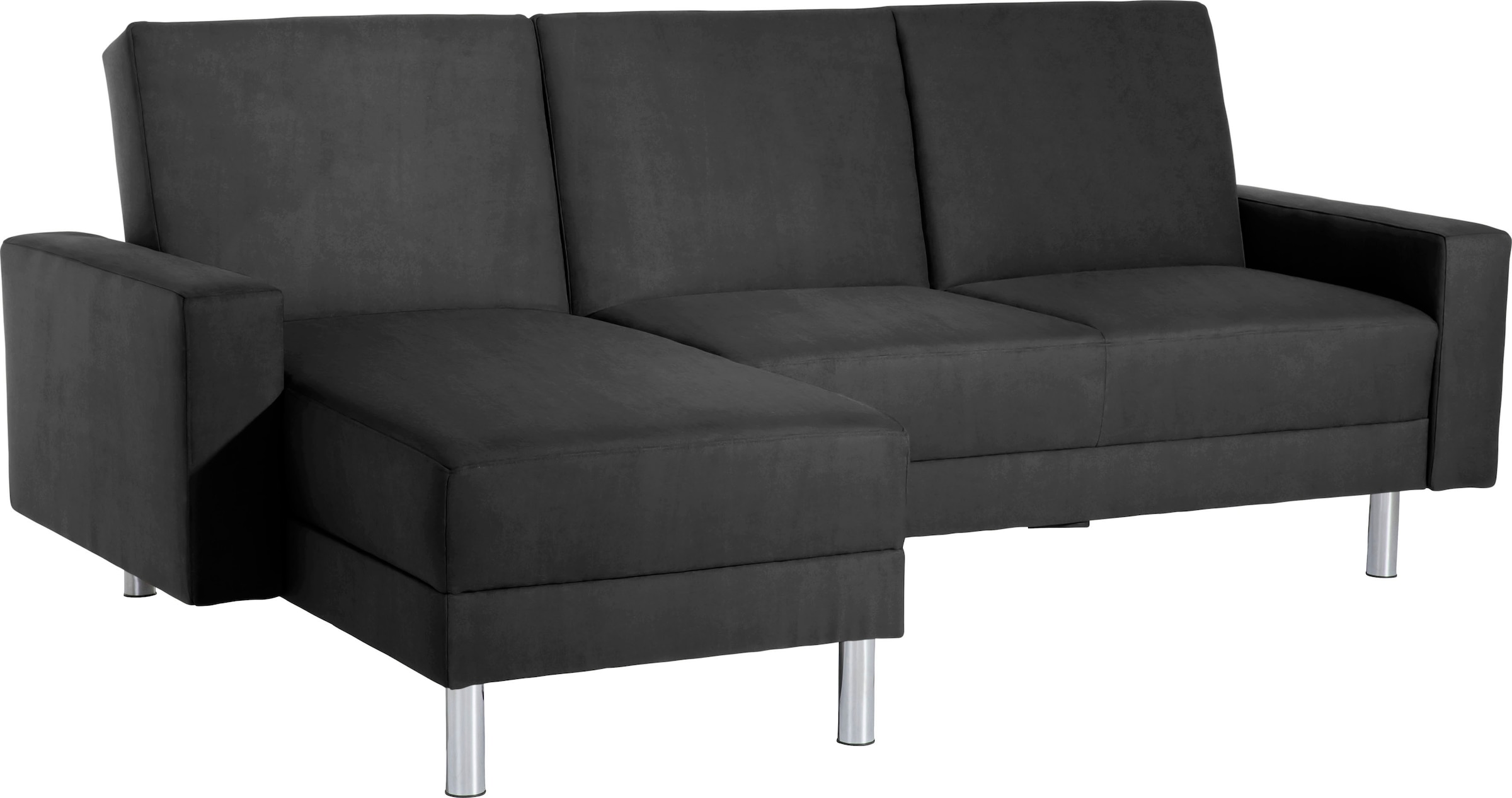 Max Winzer® Schlafsofa »Just Fresh modernes kubisches Sofa, Rückenverstellung für Sitzkomfort«, Recamiere links oder rechts montierbar, elegante Metallfüße