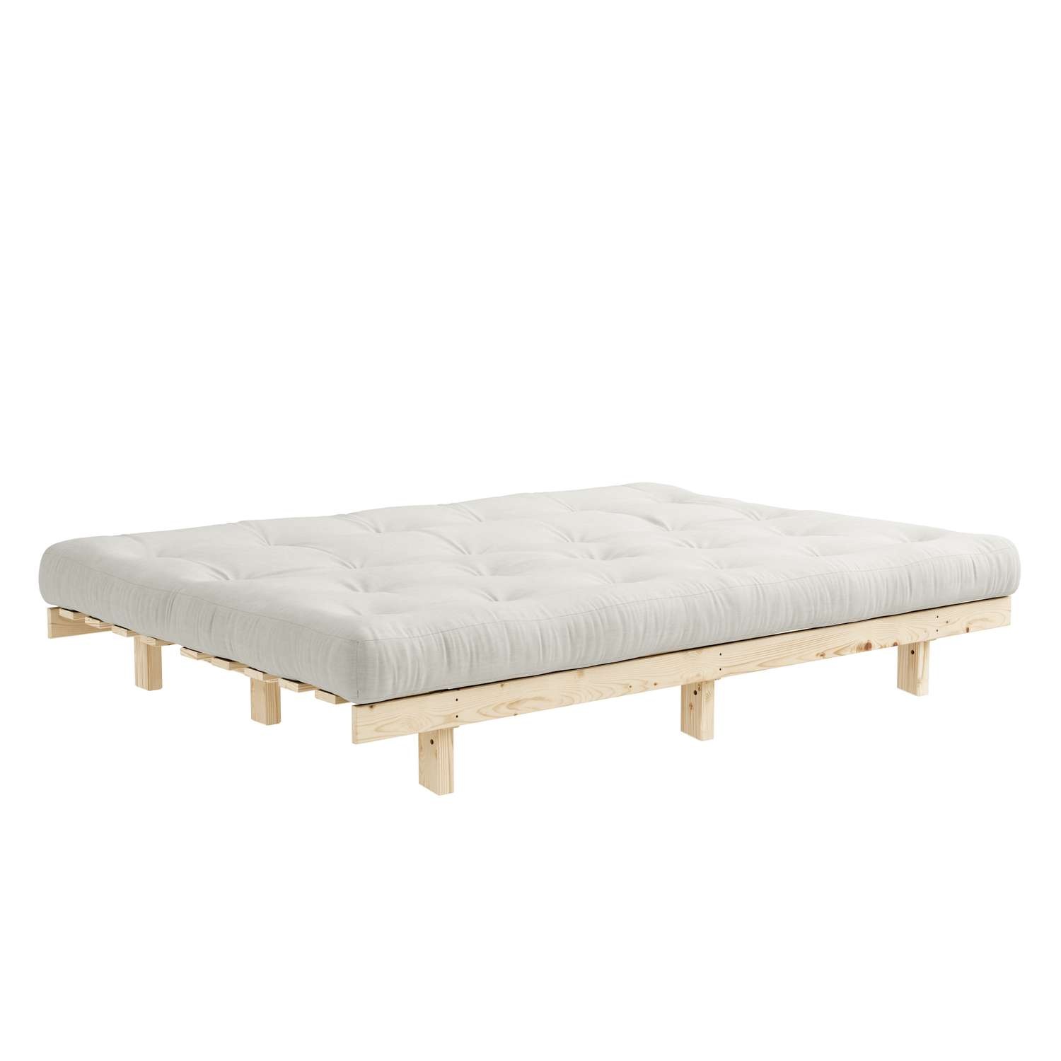 Karup Design Schlafsofa »Lean 200 Schlafsofa, Gästebett, Sofa mit Futonmatratze«, (2 St.), Inkl. Futonmatratze, Liegefläche 130x200 cm, FSC® zertifizierte Kiefer