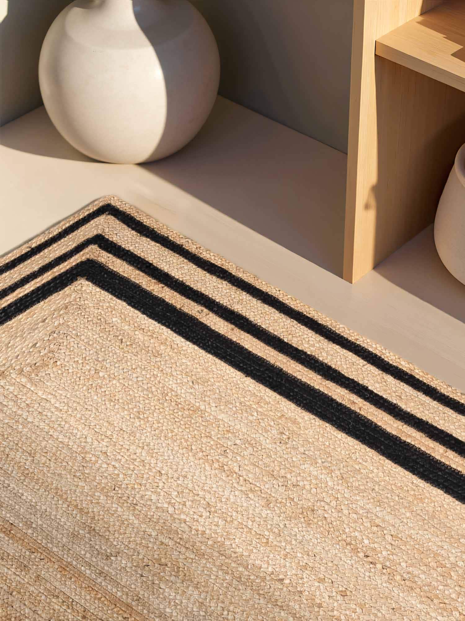 HANSE Home Teppich »Jutta Juteteppich« rechteckig 7 mm Höhe Handgewebt, Jute Naturteppich, Boho, Wohnzimmer, Schlafzimmer