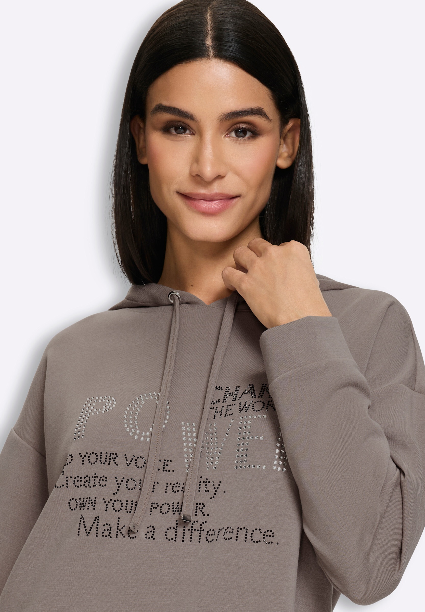 heine Hoodie »Sweatshirt Sweatshirt mit Lettering«

