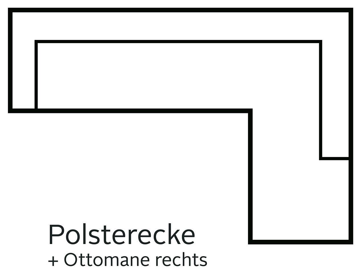 COTTA Ecksofa »Leandra L-Form« wahlweise mit Bettfunktion & Bettkasten