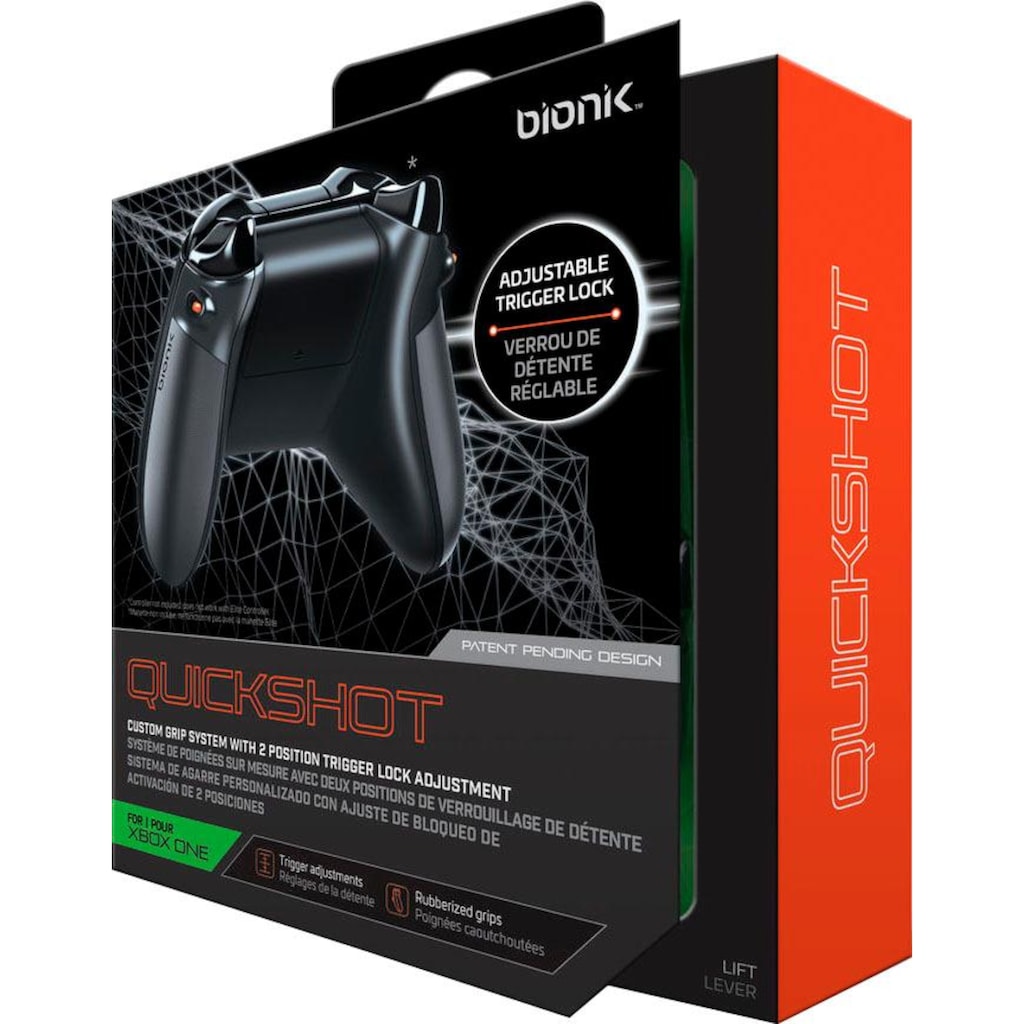 Bionik Controller-Schutzkappe »Quickshot Grips mit Trigger Lock«, Xbox One Controller