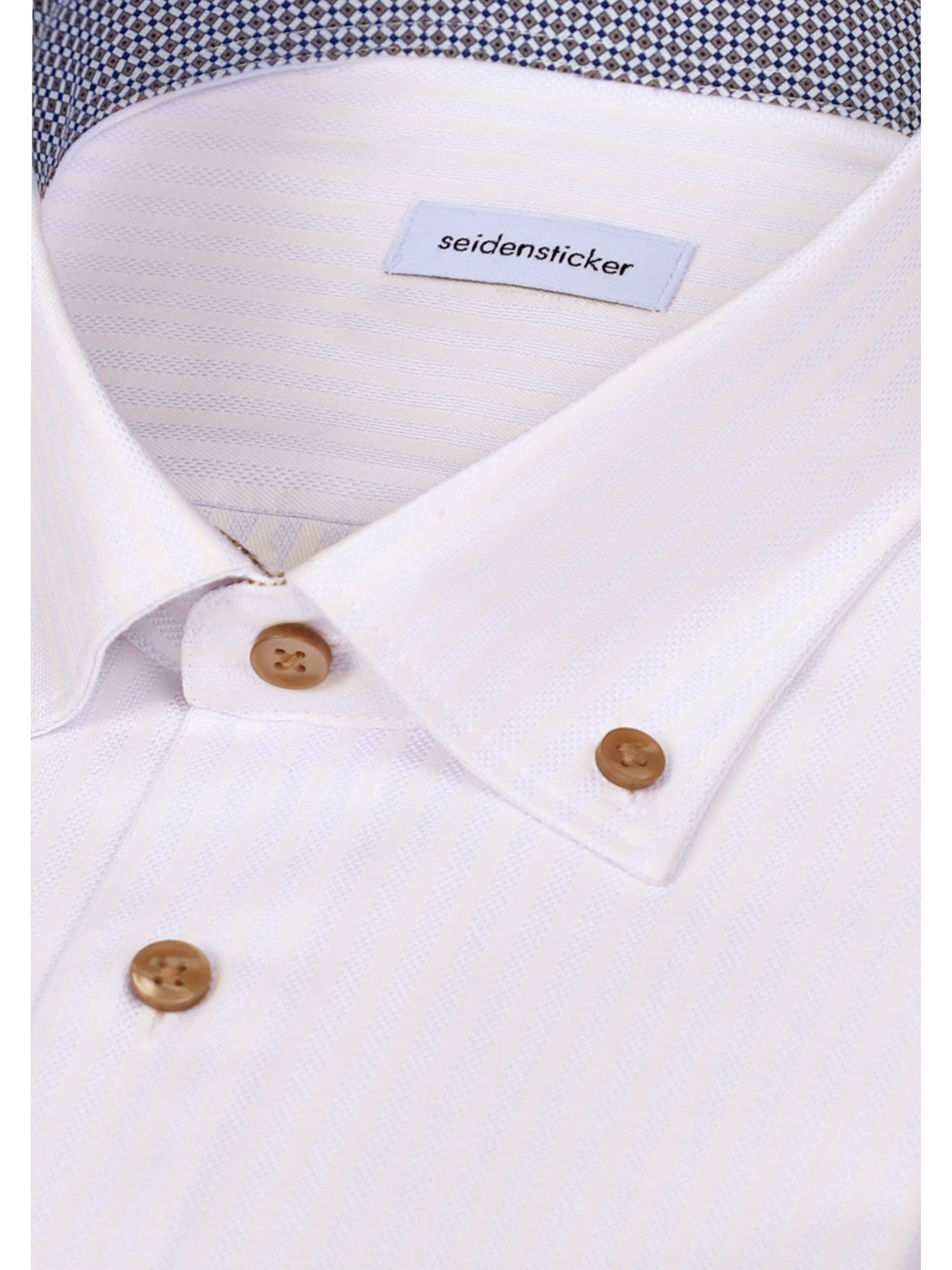 seidensticker Businesshemd »Schwarze Rose« Regular 1/1 Button-Down-Kragen Gestreift