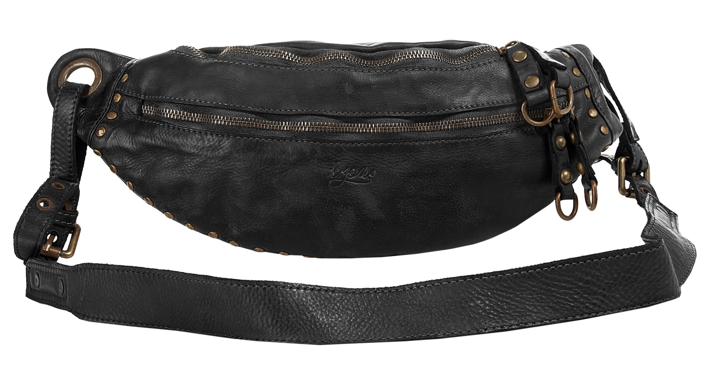 X-Zone Umhängetasche echt Leder, Made in Italy