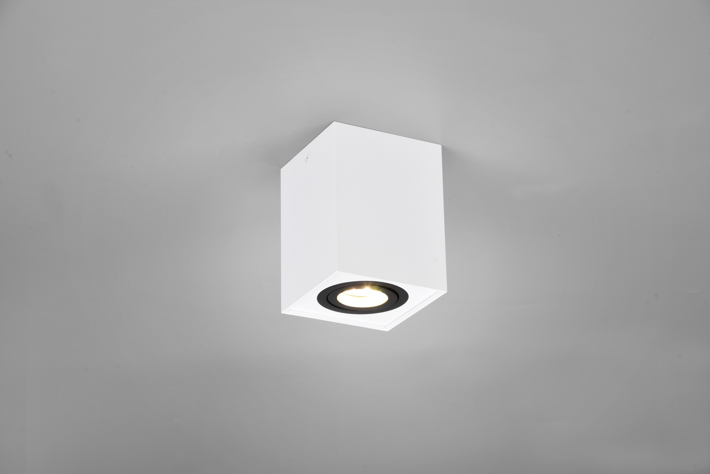 TRIO Leuchten Deckenleuchte »BISCUIT, Deckenstrahler exkl 1xGU10 max 35W Lichtkegel schwenkbar«, 1 flammig, Leuchtmittel GU10 | Leuchtmittel wechselbar, GU10 Strahler einflammig Leuchtmittel wechselbar Aufbauspot Flur Küche