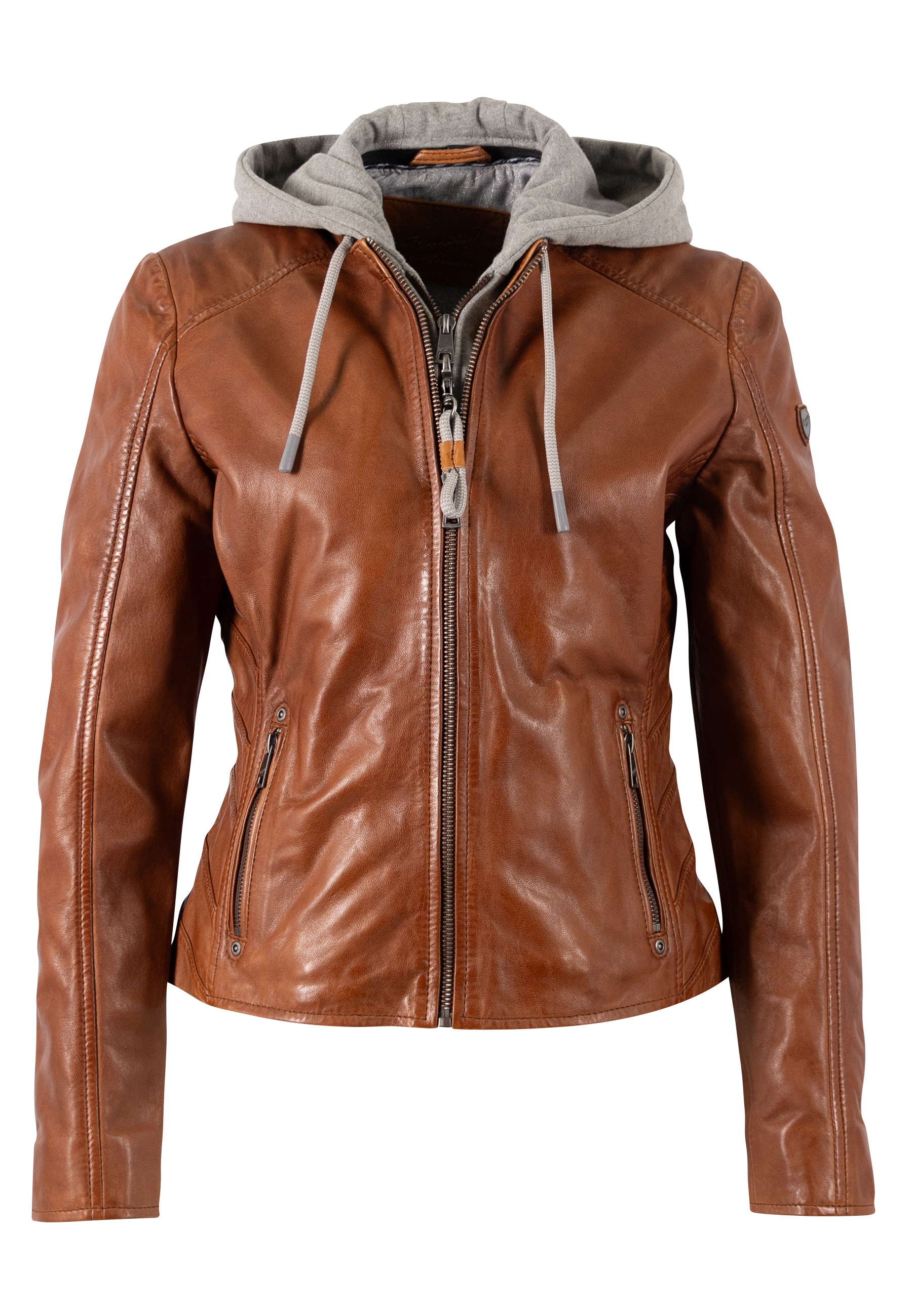 Mauritius Lederjacke »MWAlva« mit Kapuze mit abnehmbarer Kapuze
