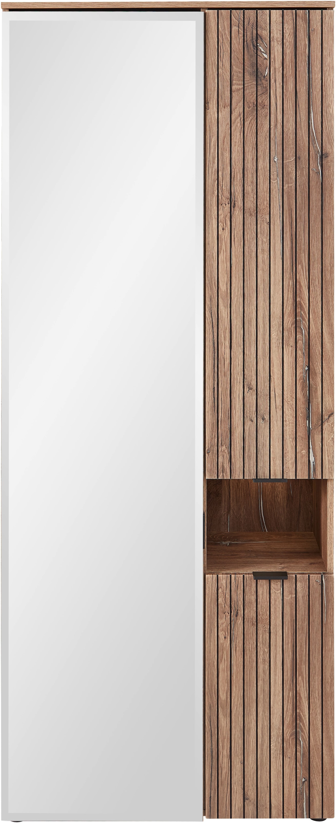 Innostyle Garderobenschrank »LINEA Garderoben Set,besteht aus 5 Typen, 266x204x38cm (B/H/T)«, (5 St.), Spiegeltür, 2 Holztüren,Led-Beleuchtung, Soft-Close,ABS-Schutzkanten