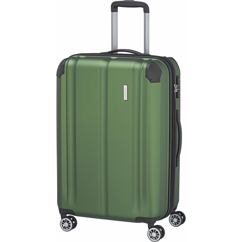 travelite Hartschalen-Trolley »City, 68cm«, 4 Rollen, Reisekoffer Koffer mittel groß Reisegepäck Hartschalenkoffer