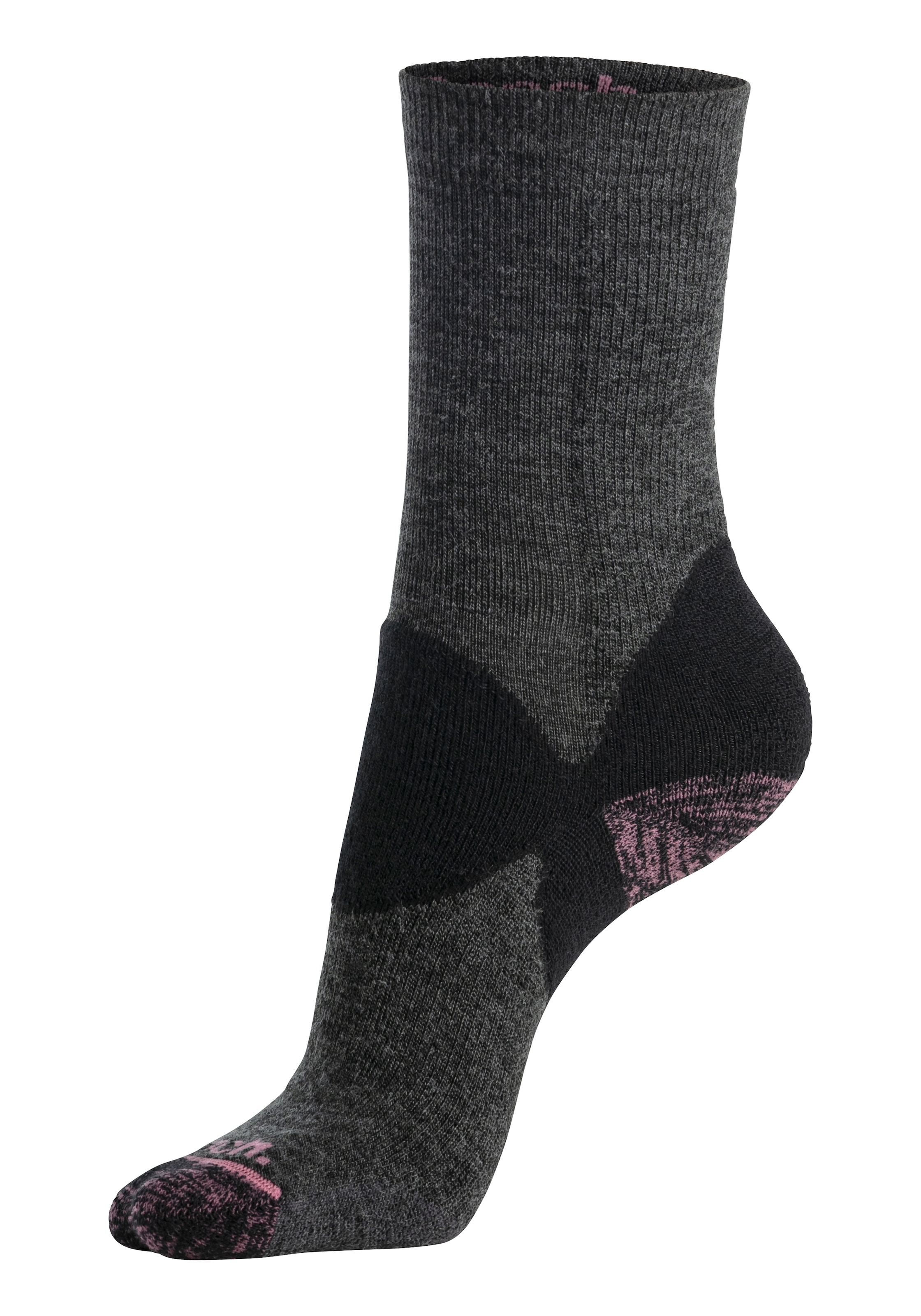 Bench. Wandersocken, (Packung, 2 Paar), Wollsocken aus flauschigem Material mit 36% Wolle